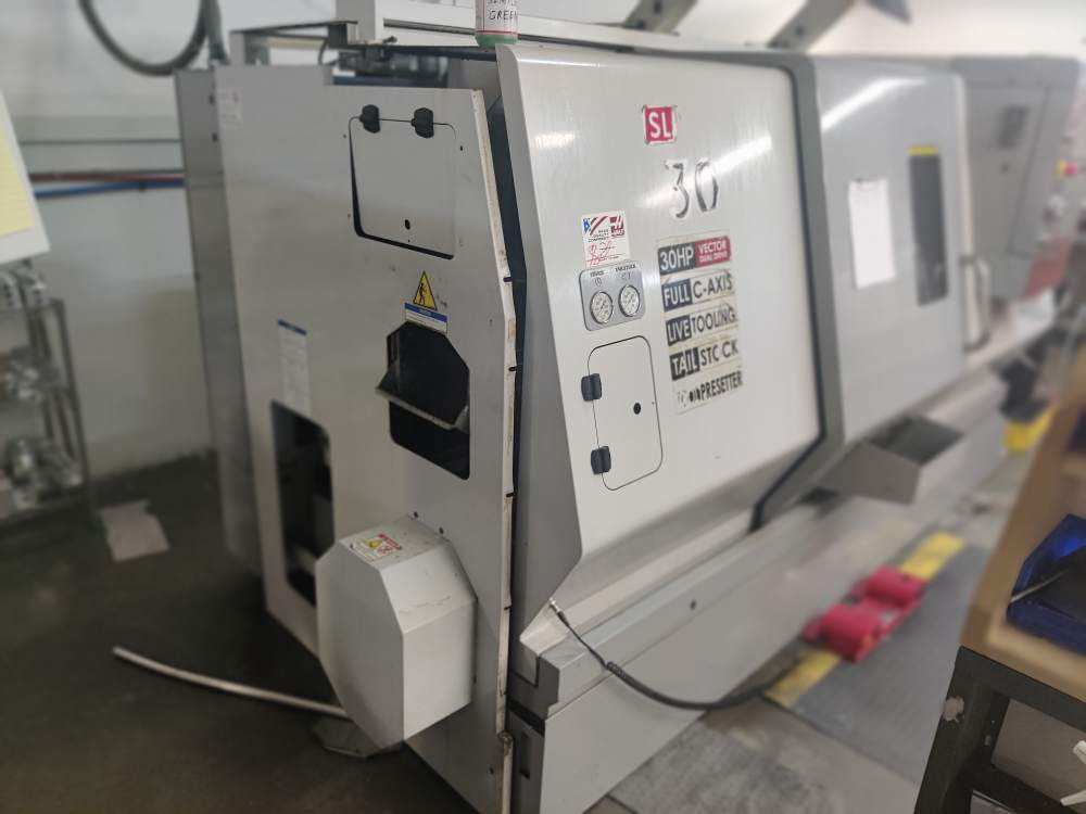 Haas SL-30 T CNC Lathe, 2008 - Live Tooling, C-axis, Tailstock, Tool-Presetter - Image 3