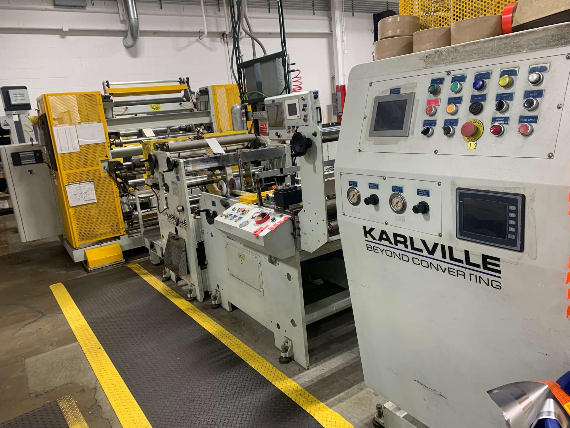Karlville Seaming Machine For Shrink Labels, Unwind Unit, and Turret Rewind Unit, 2010 - Image 3
