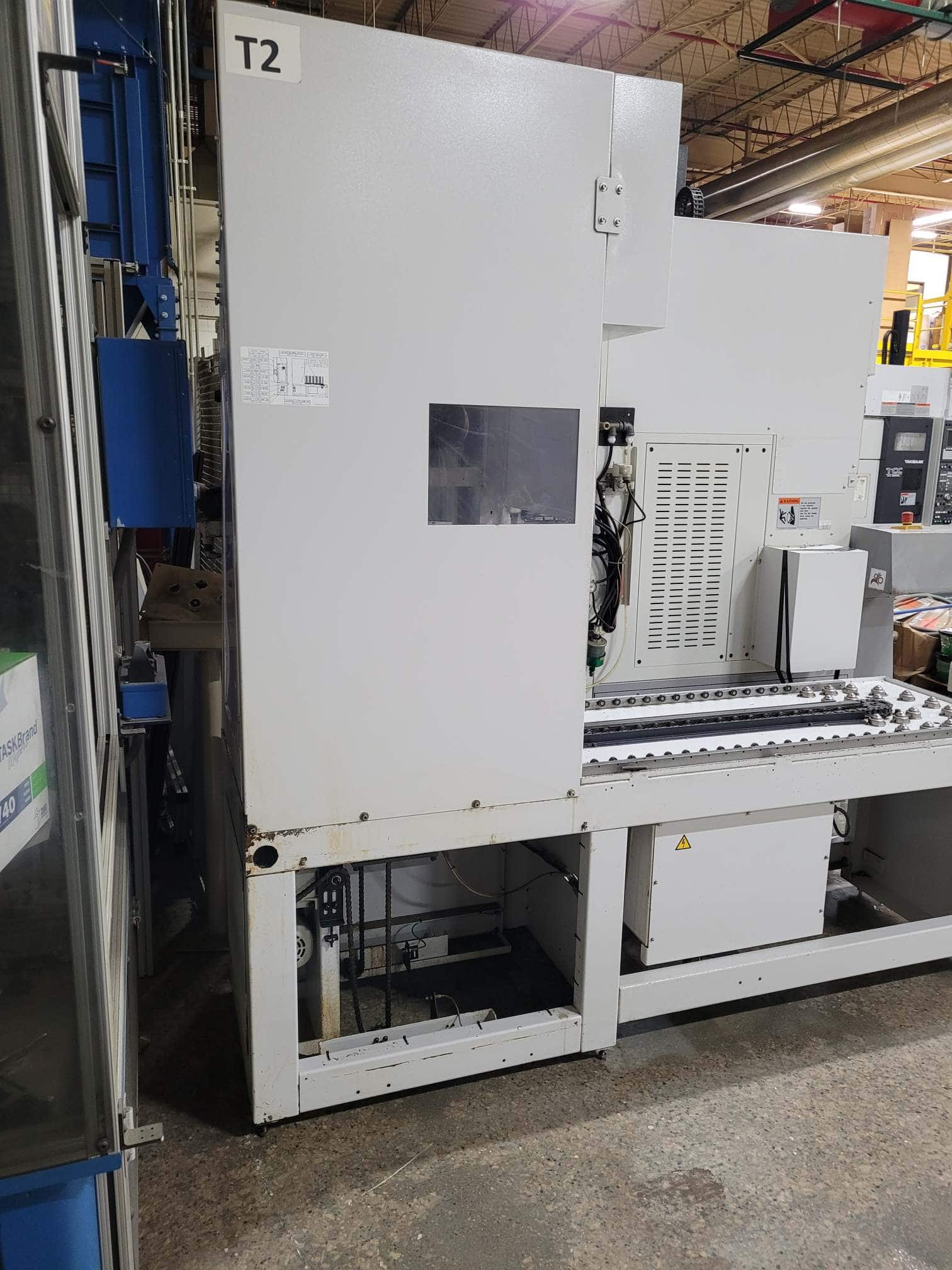 Takisawa TCC-2100G L2 CNC Lathe, 2017 - Fanuc Control, Chip Conveyor, Carousel Feeder - Image 3