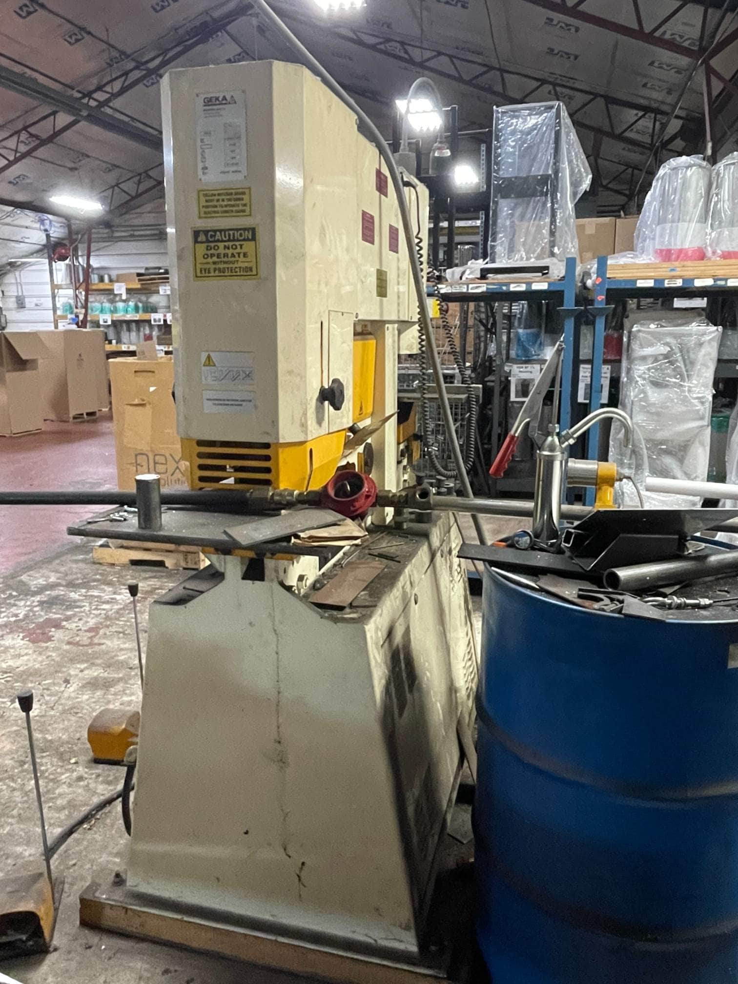 55 Ton Geka Hydracrop 55/A Ironworker, 2004 - 5 Different Workstations & 2 Cylinders to Complete 2 Different Tasks at Same Time! - Image 4