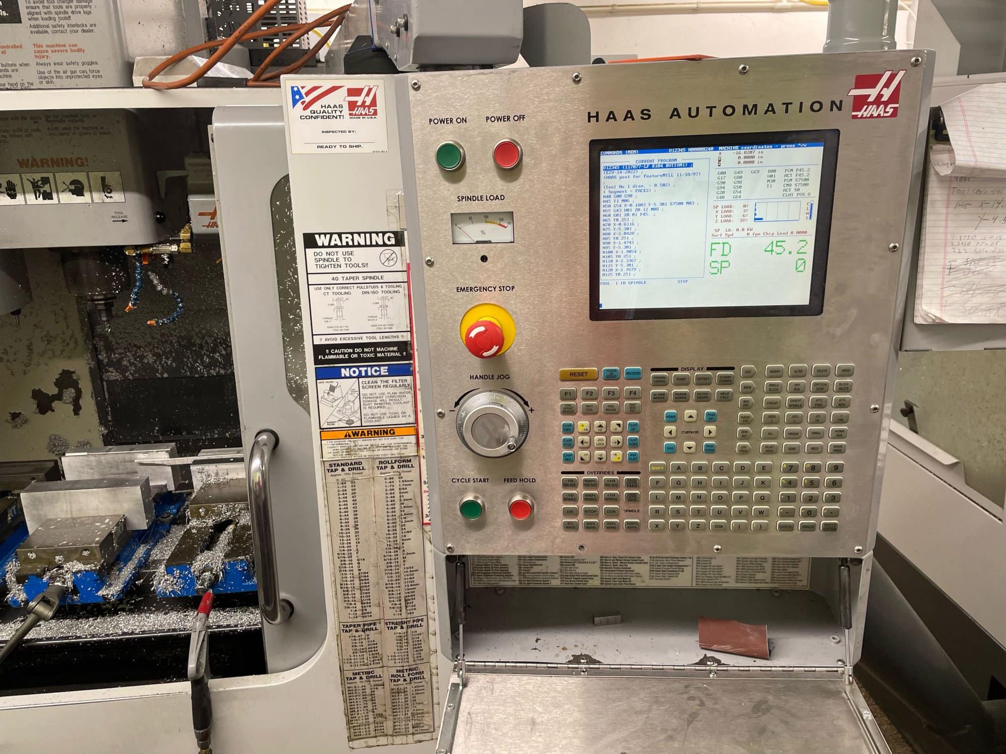 Haas VF-2D VMC, 2006 - Programable Coolant, Chip Auger - Image 5