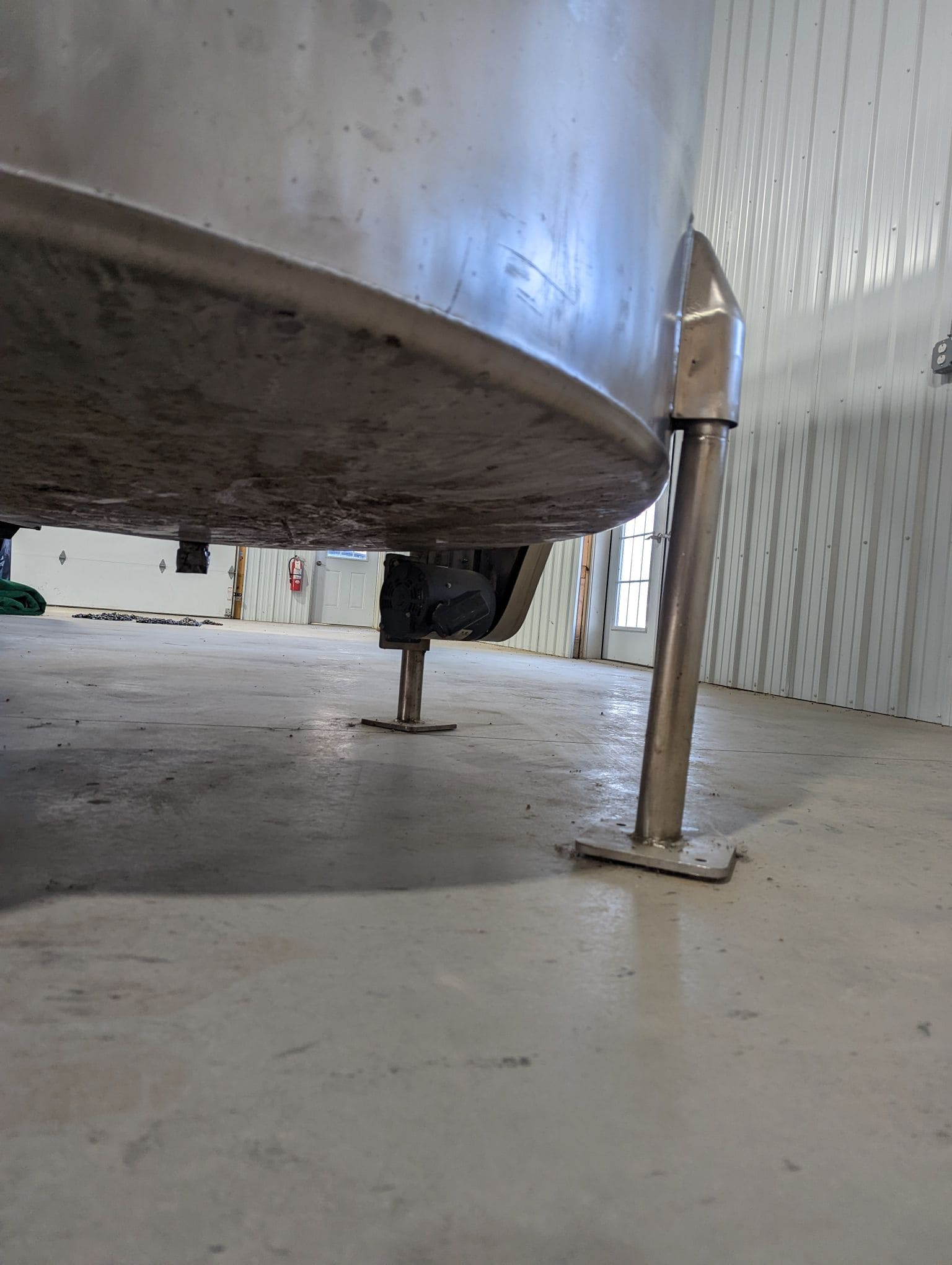 1000 Gallon Stainless Steel Single Wall Holding Tank, 2019- 1/2 HP Prop Mixer Sidebottom - Image 6