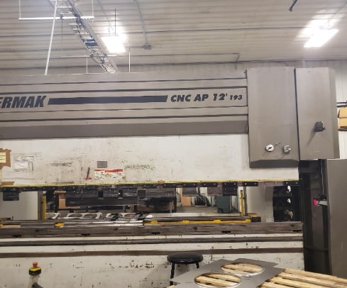 193 Ton x 12' Ermak CNC AP 12'-193 Press Brake, 2010 - 4 Axis Backgauge, ER-90 3D Control - Image 2