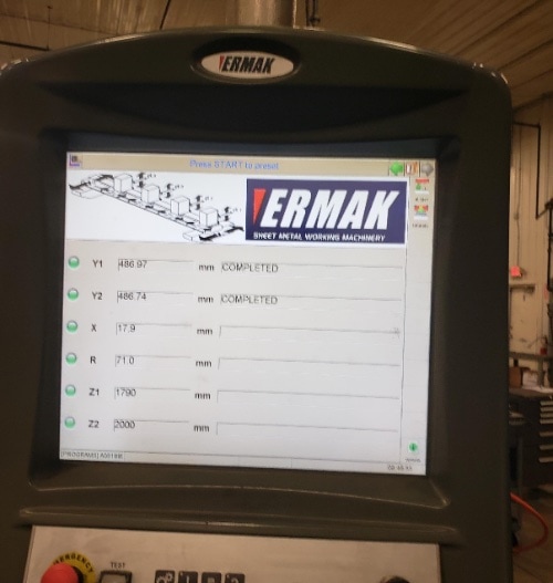 193 Ton x 12' Ermak CNC AP 12'-193 Press Brake, 2010 - 4 Axis Backgauge, ER-90 3D Control - Image 7