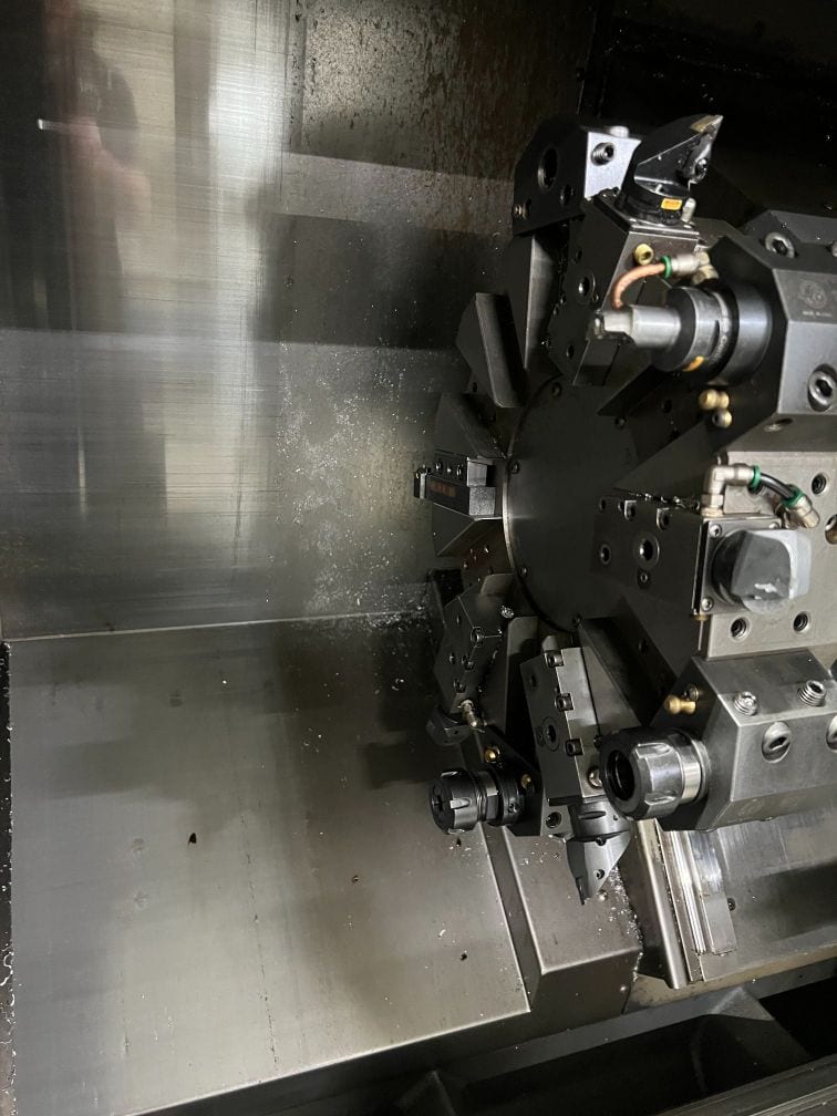 Haas ST-20 CNC Lathe, 2016 - Bar Feeder, Tailstock, Parts Catcher - Image 6