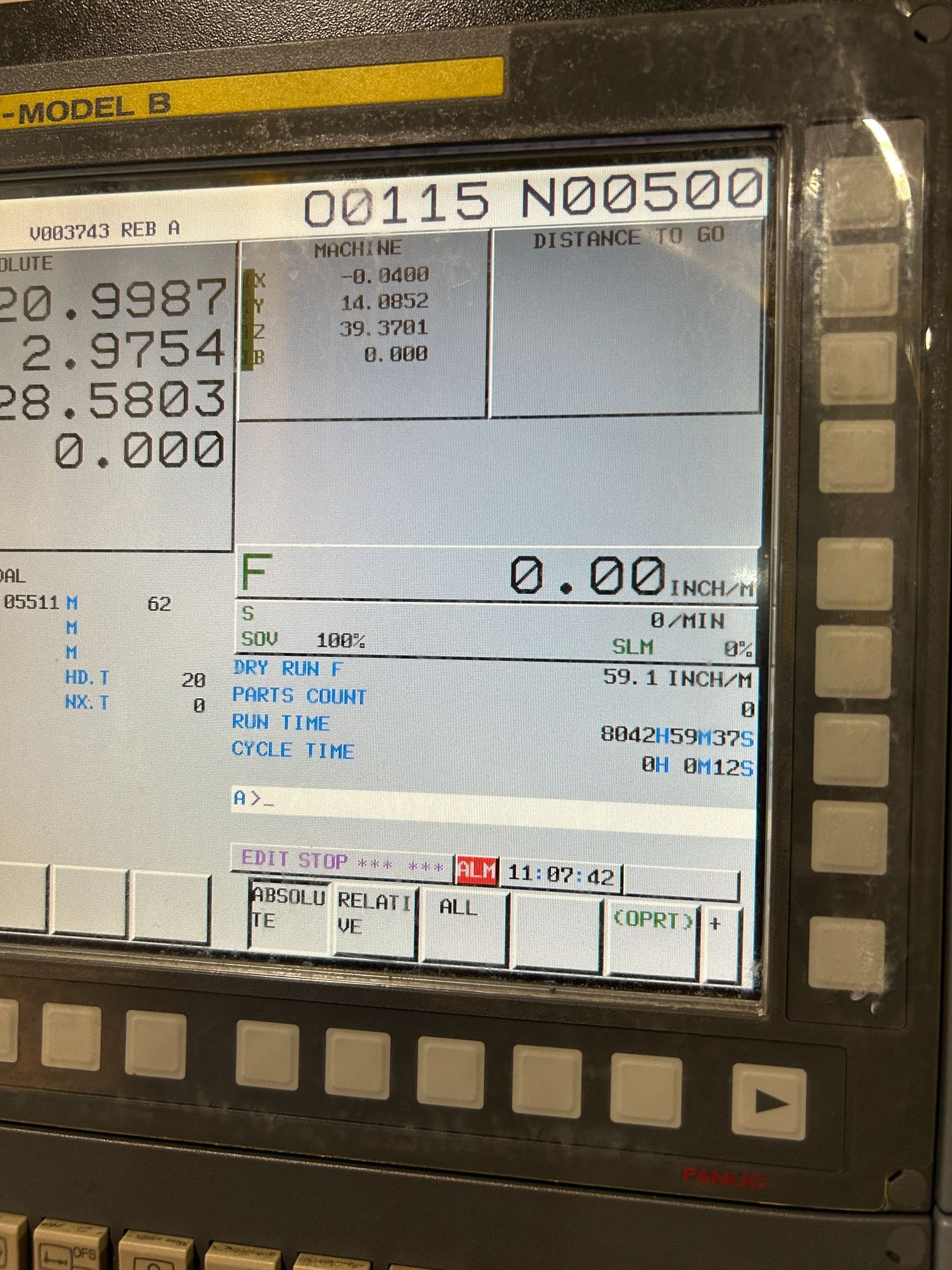 Doosan NHP 6300 CNC HMC, 2015 - Fanuc Control - Image 5