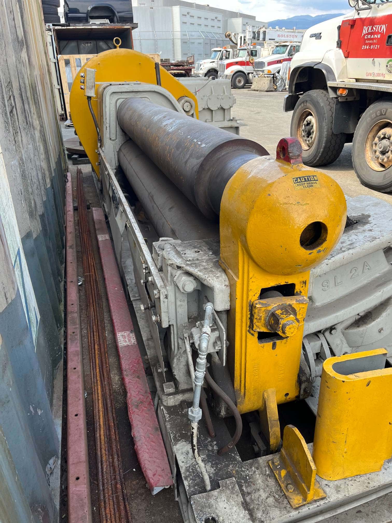 5/8" x 8' Webb 9L-1208 Initial Pinch Plate Roll, Powered Rear Roll Adjustment - Image 2