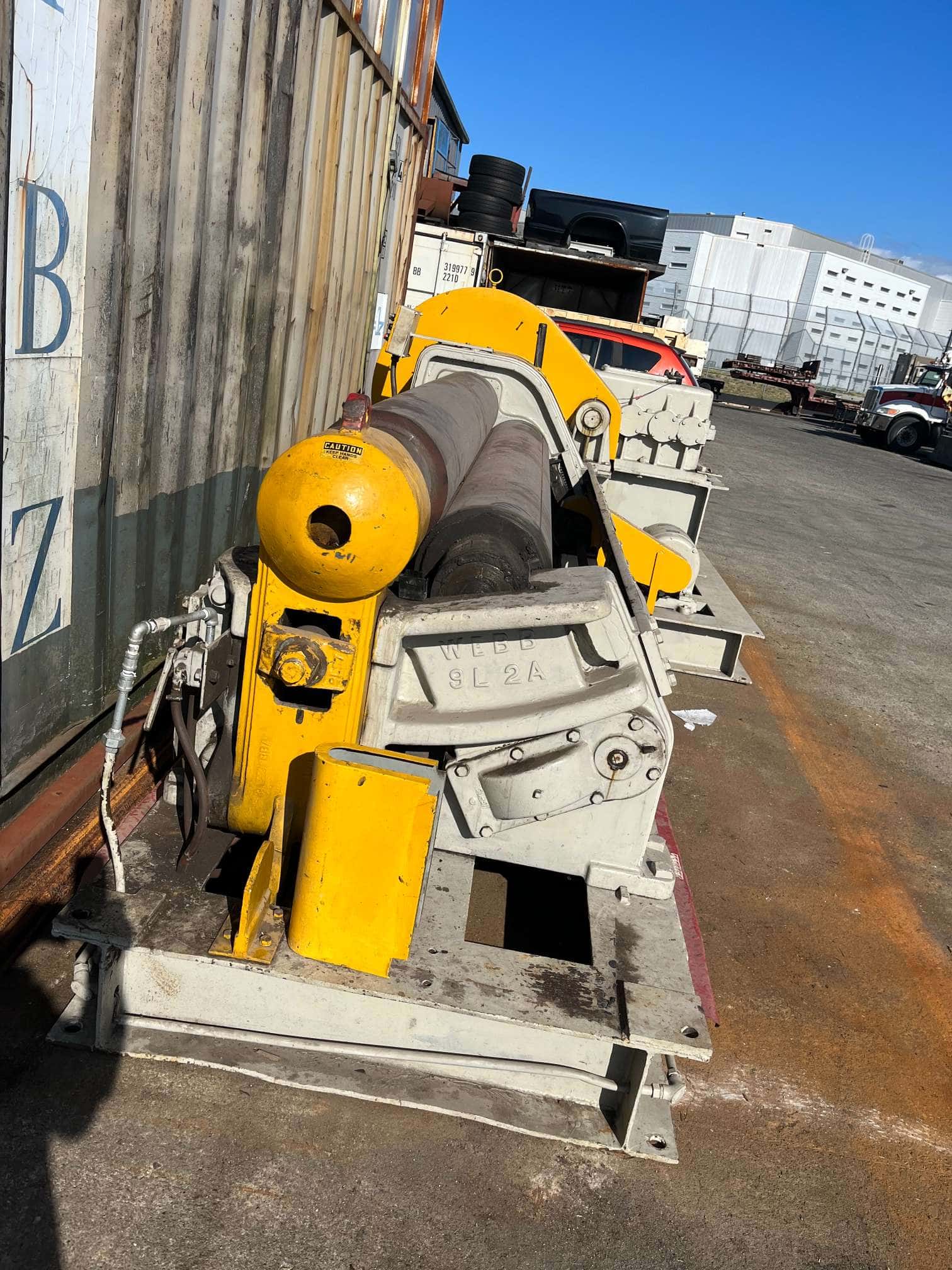 5/8" x 8' Webb 9L-1208 Initial Pinch Plate Roll, Powered Rear Roll Adjustment - Image 5