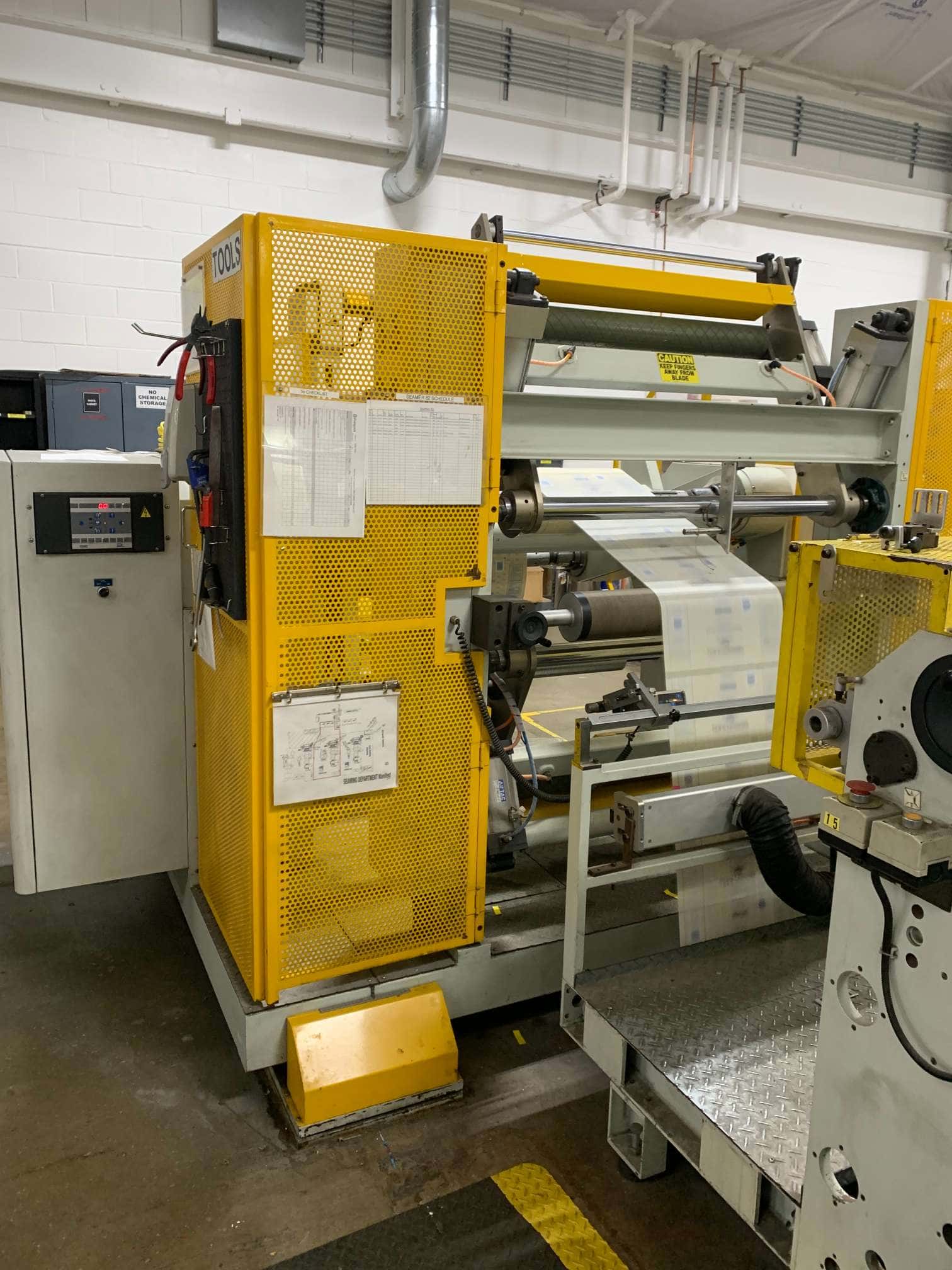 Karlville Seaming Machine For Shrink Labels, Unwind Unit, and Turret Rewind Unit, 2010 - Image 6