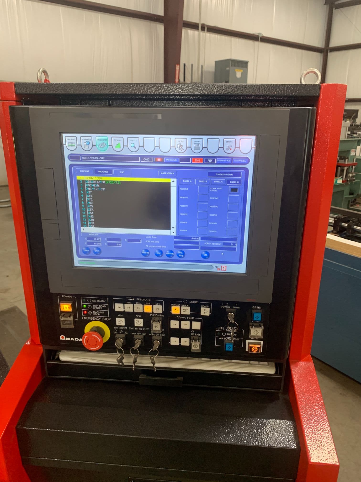 22 Ton Amada AE-2510NT CNC Turret Punch, 2020 - Low Hours - Image 11