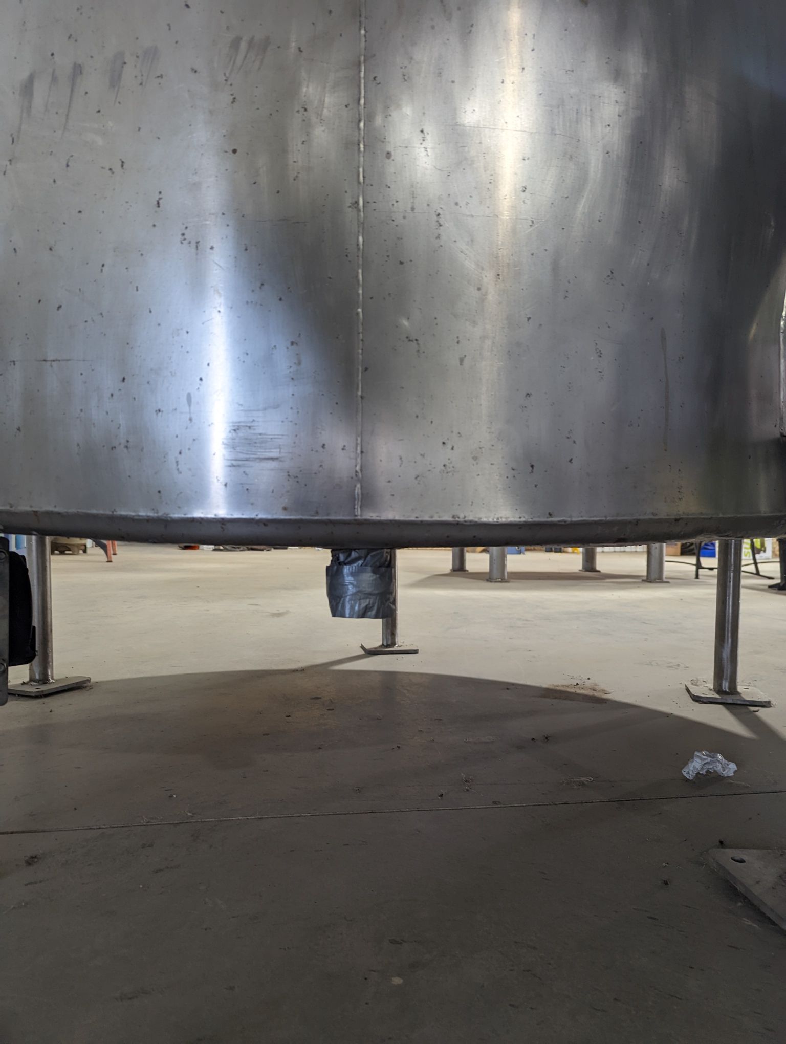1000 Gallon Jacketed Stainless Steel Mixing Tank, 1995- with Valve for Bottom Outlet - Image 10