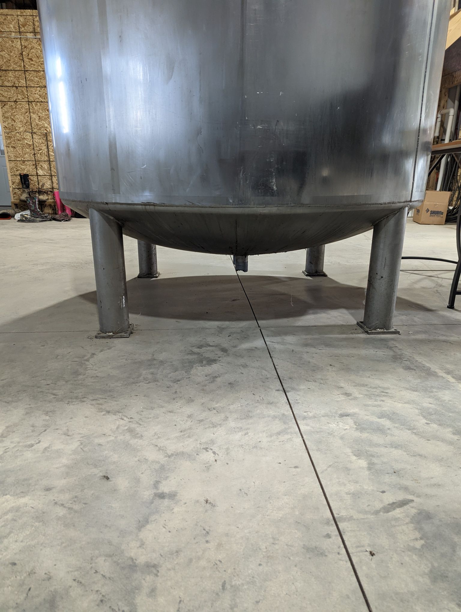 1000 Gallon Jacketed Stainless Steel Mixing Tank, 1995- with Valve for Bottom Outlet - Image 13
