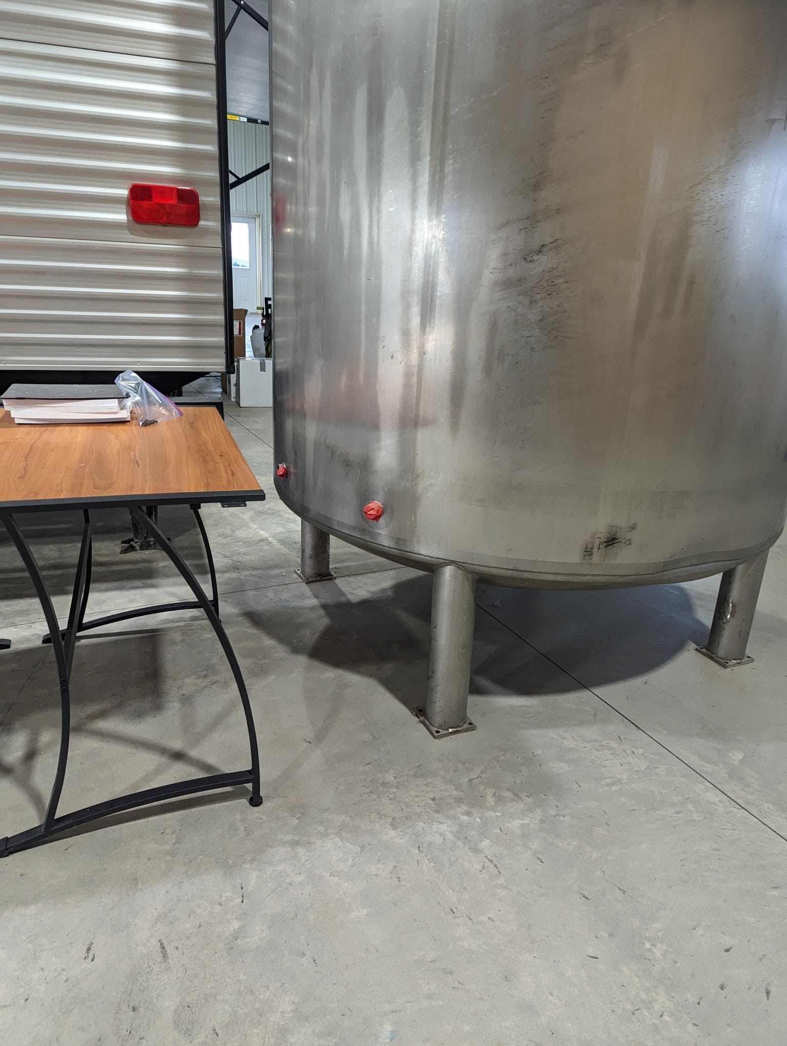 1000 Gallon Jacketed Stainless Steel Mixing Tank, 1995- with Valve for Bottom Outlet - Image 14