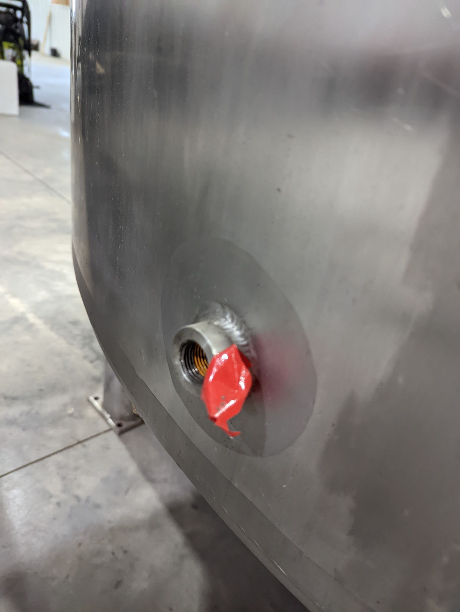 1000 Gallon Jacketed Stainless Steel Mixing Tank, 1995- with Valve for Bottom Outlet - Image 15