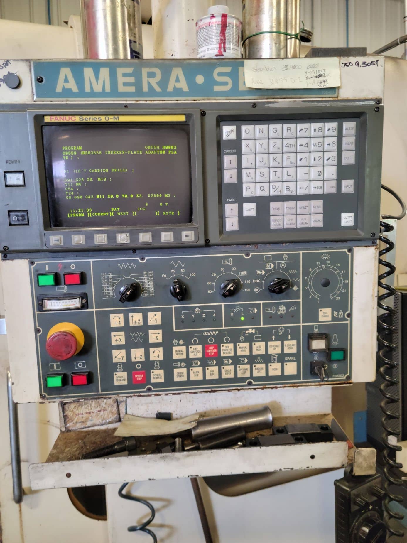 Amera Seiki VAS 650M CNC VMC, 2002 - 4th Axis, TSC - Image 2