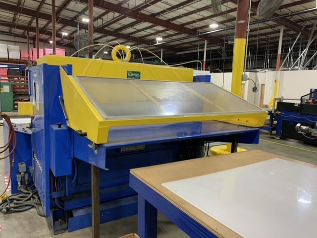 Hawkes 150 Ton Hydraulic Beam Press, 2001 - 58" x 42" Table