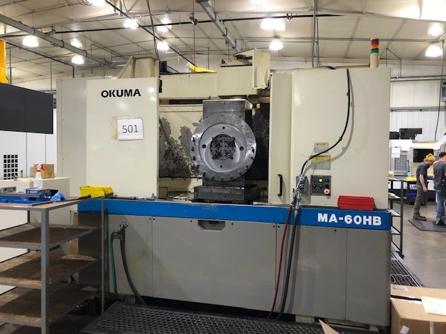 Okuma MA-60HB 630MM HMC, 2000 - TSC, 4th Axis, Low Hours