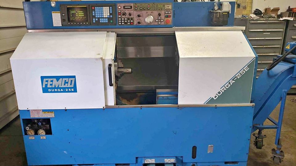 Femco Durga 25E CNC Lathe, 1998