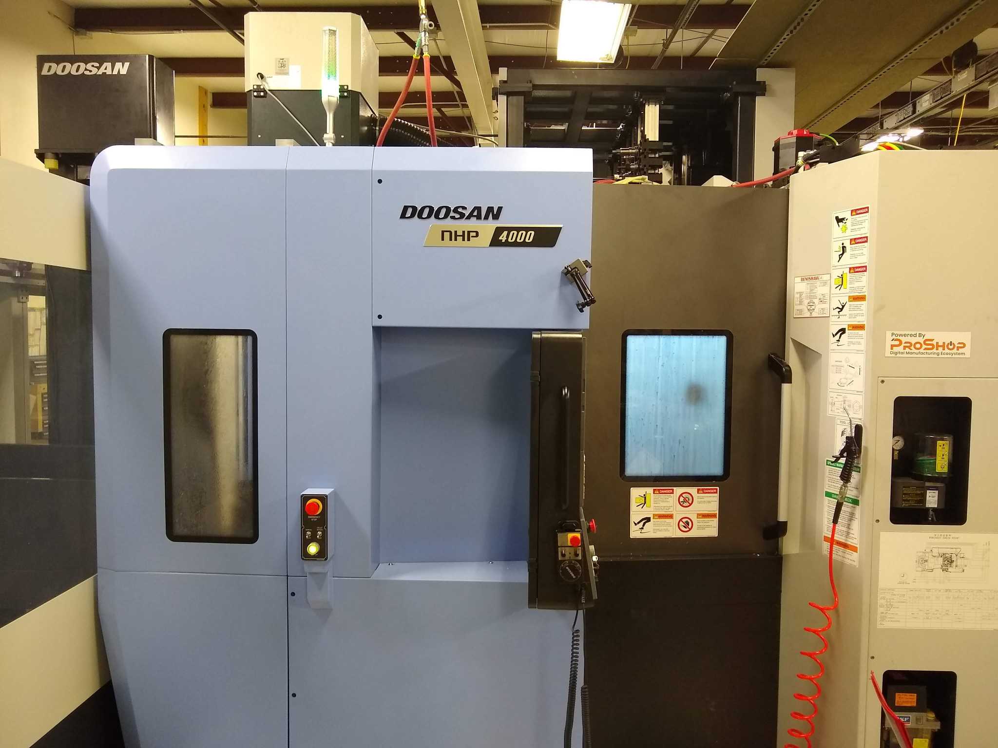 Doosan NHP 4000 CNC HMC, 2019 - 4-Axis 12 Pallet LPS, 275 Tool Matrix