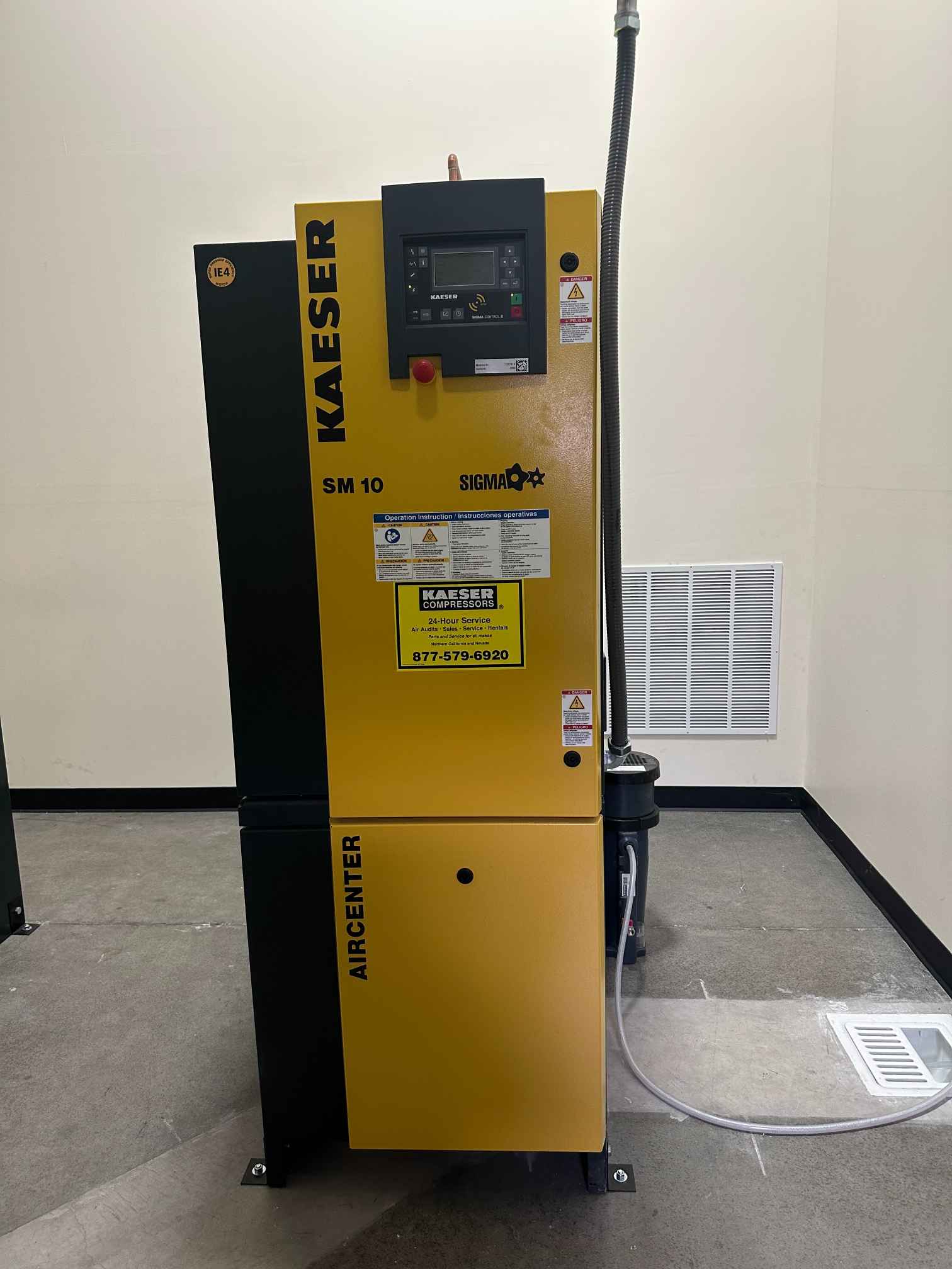 10 HP Kaeser Aircenter SM10 Rotary Screw Air Compressor, 2022