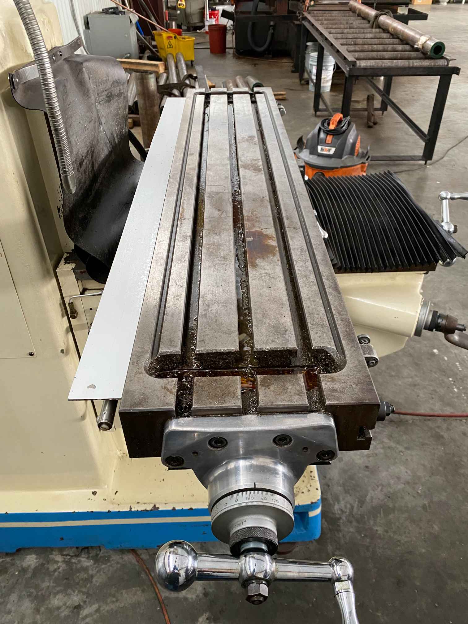 10″ x 50″ Kingston KMT 4V Vertical Mill