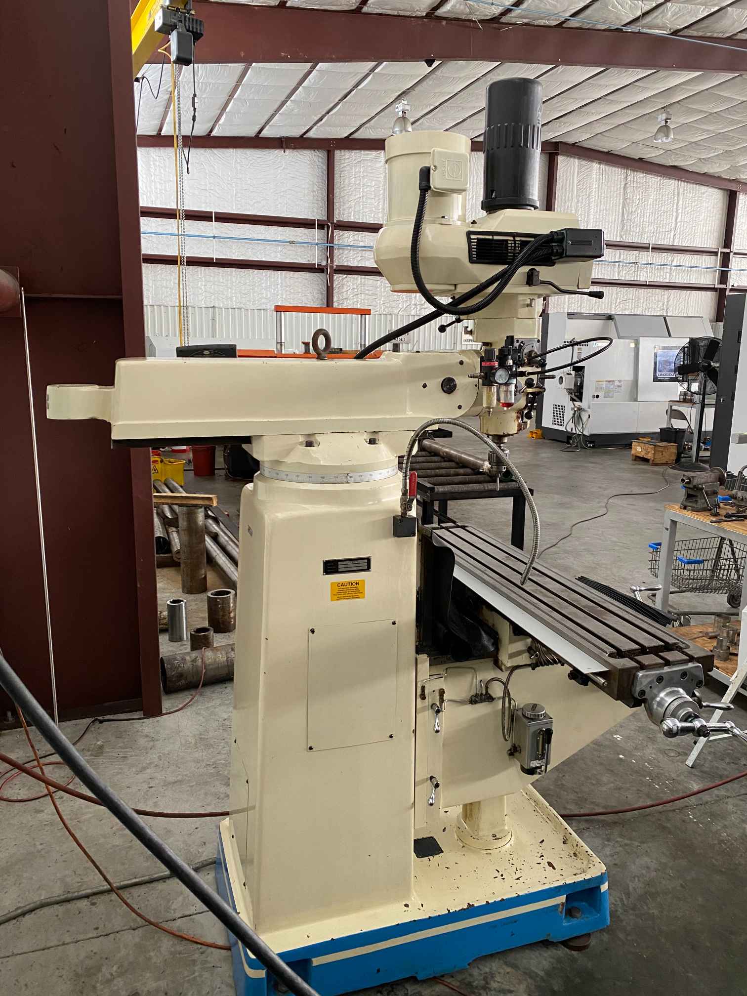 10″ x 50″ Kingston KMT 4V Vertical Mill