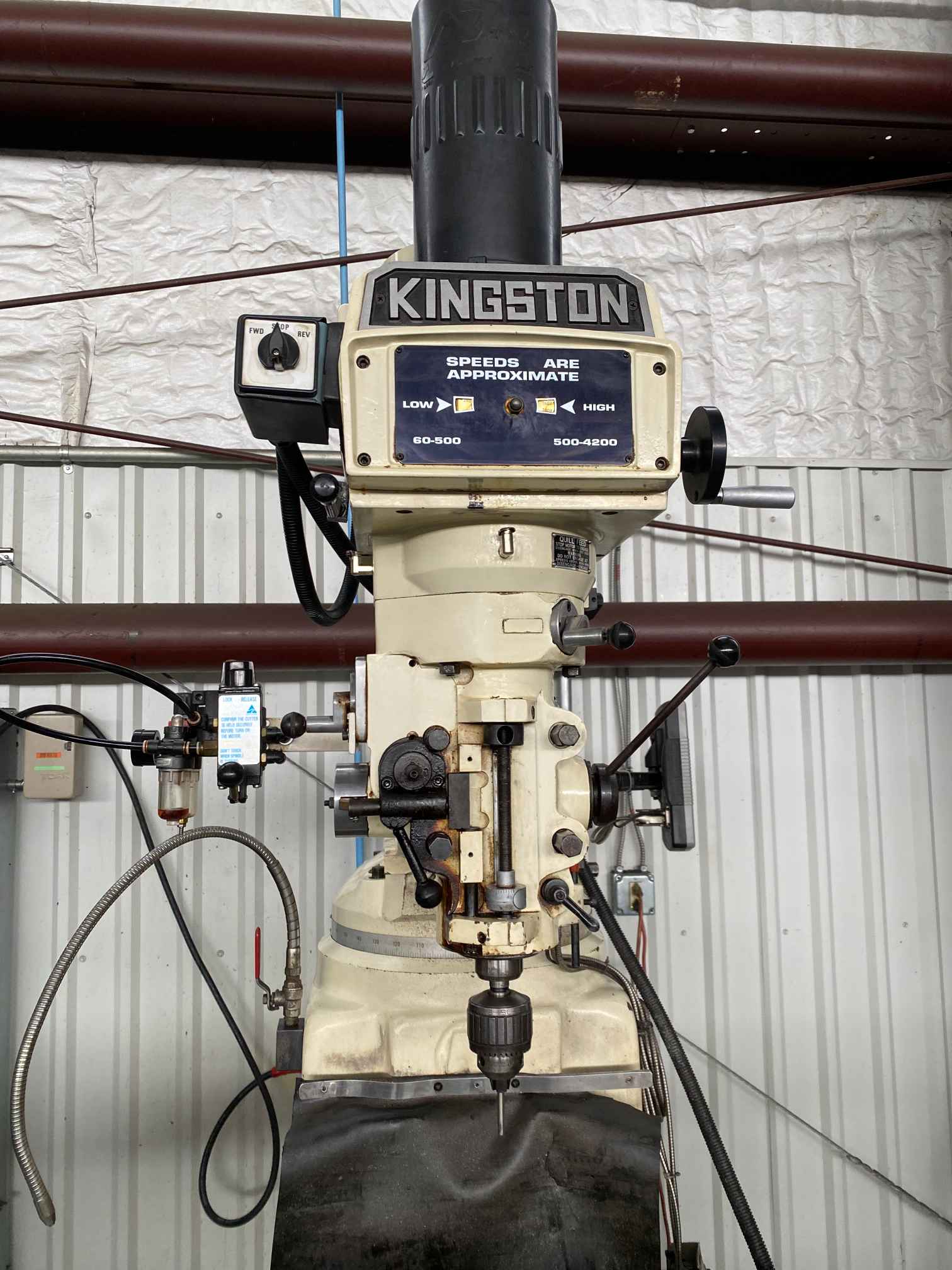 10″ x 50″ Kingston KMT 4V Vertical Mill