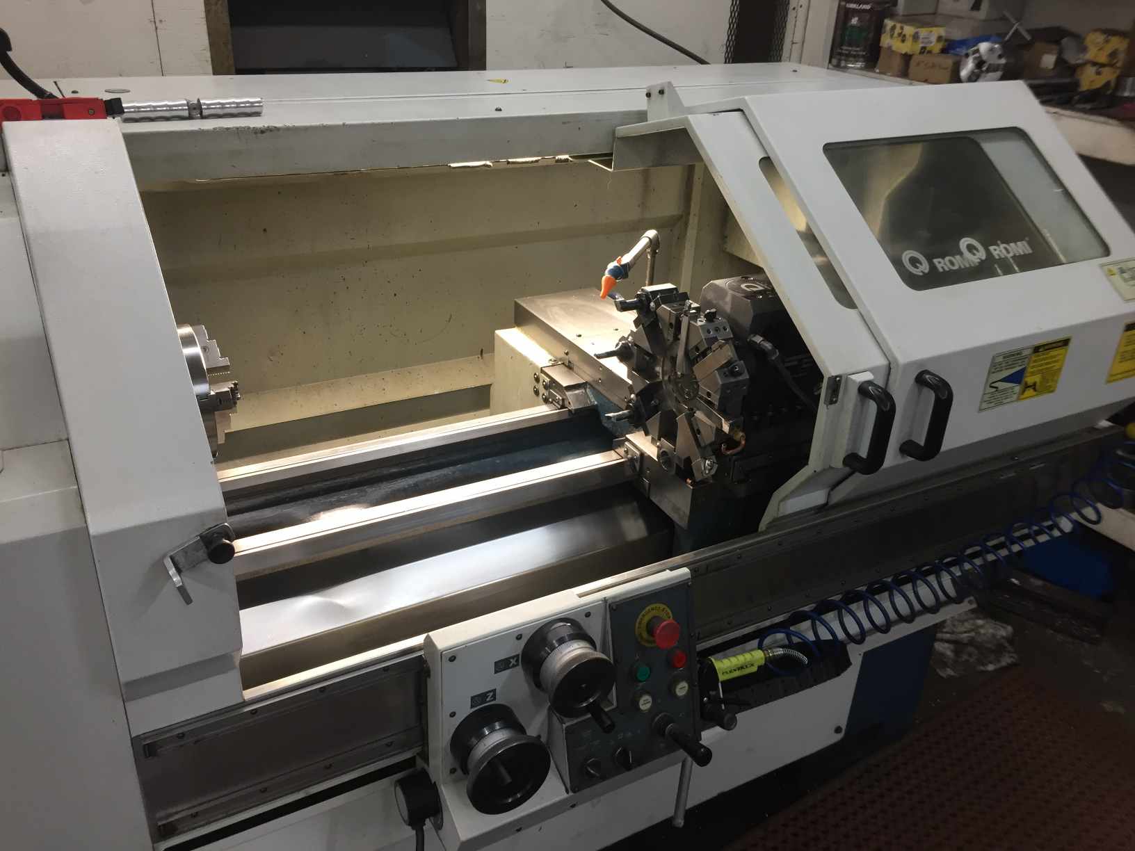 Romi M17 CNC Teach Lathe, 2005 - Rigid Tap, 8" Chuck, 8 Station Turret - Image 2