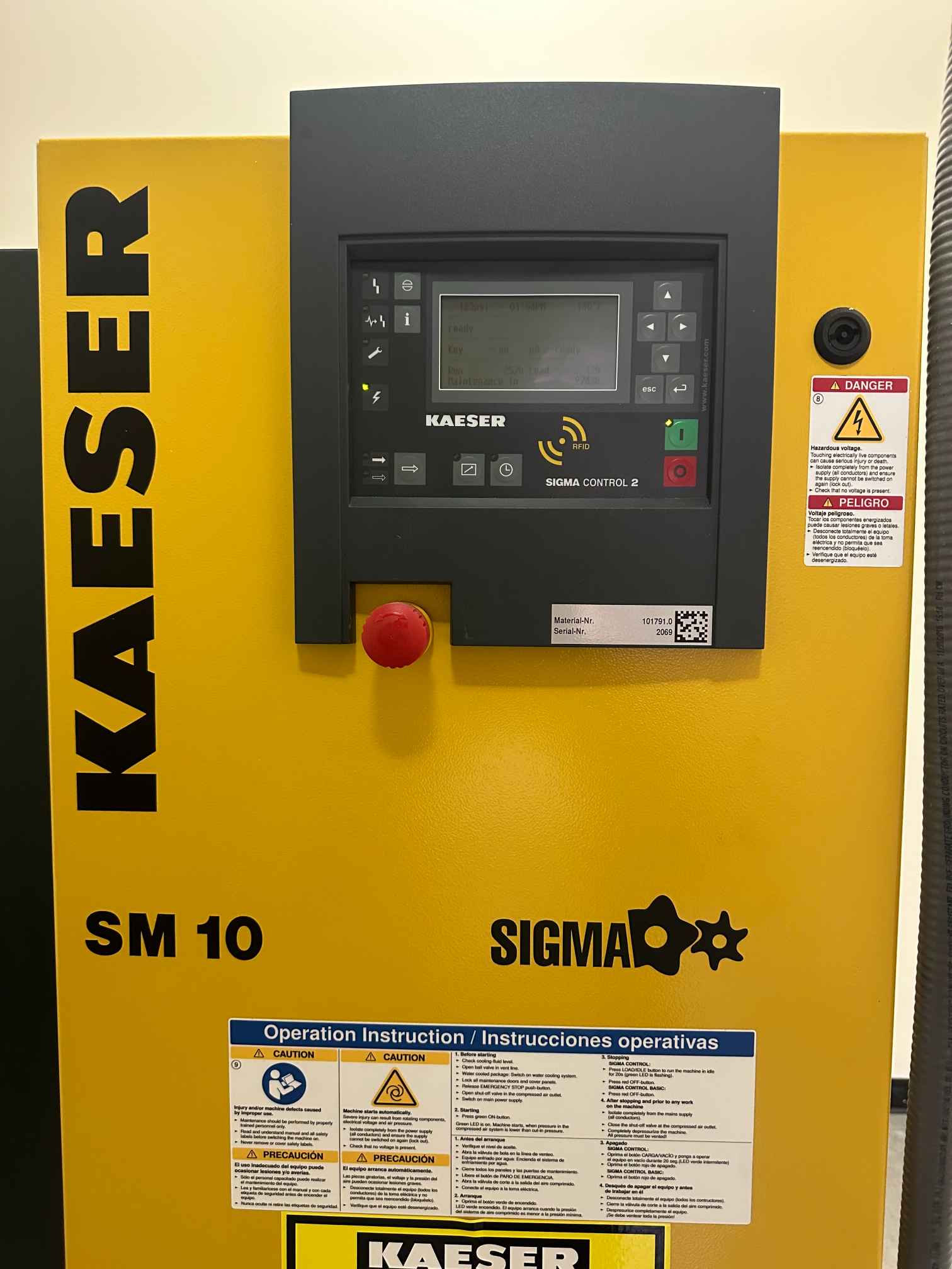 10 HP Kaeser Aircenter SM10 Rotary Screw Air Compressor, 2022 - Image 2
