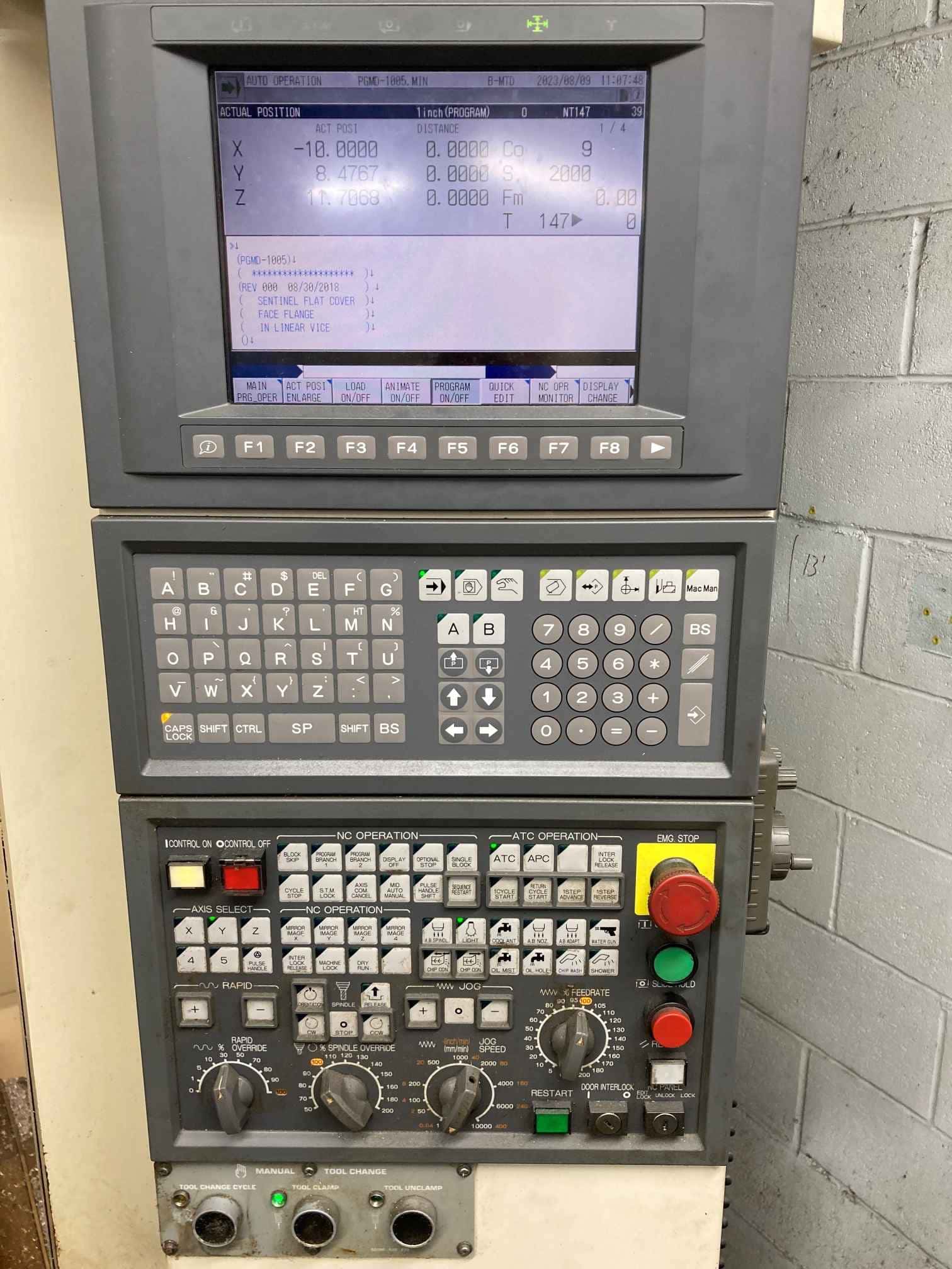 Okuma MC-V4020 VMC CNC , 2005 - 15k RPM Spindle, 32 ATC, Low Hours - Image 3