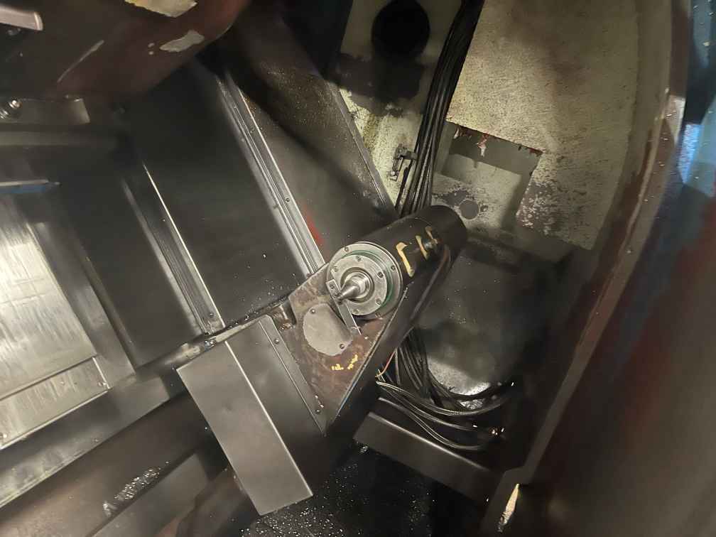 YCM TC-36 CNC Lathe, 2002 - Fanuc Control, Chip Conveyor - Image 4