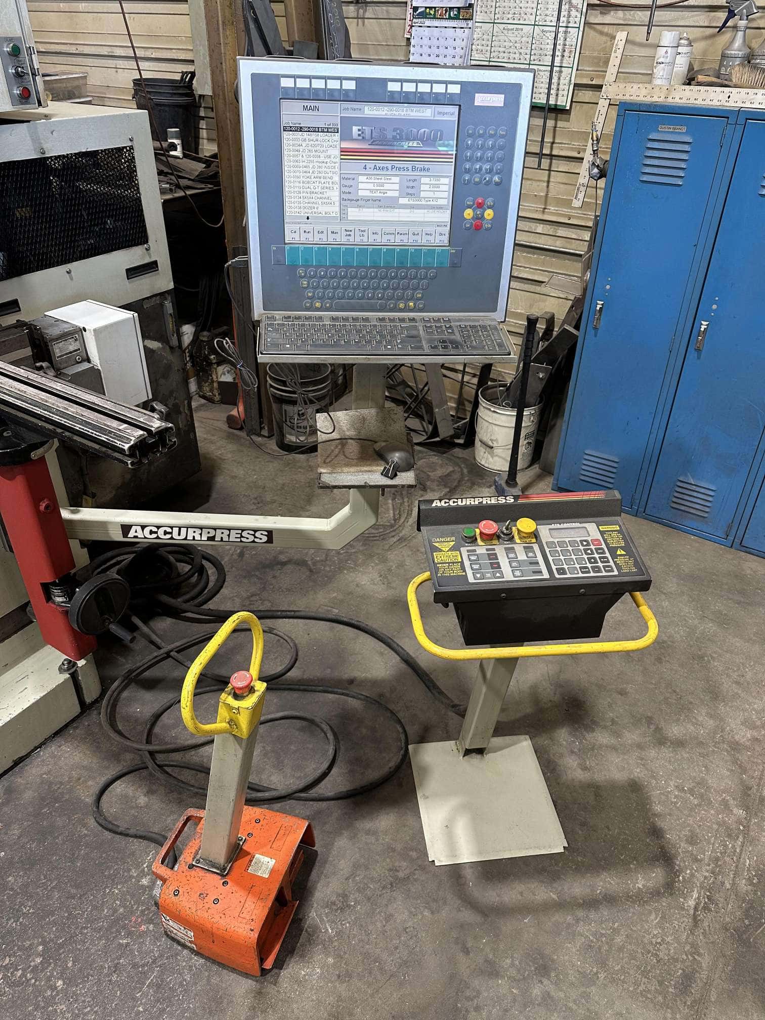 320 Ton x 14' Accurpress Advantage 732014 CNC Press Brake, 2008 - ETS-3000 Control, 2 Axis Back Gauge - Image 5