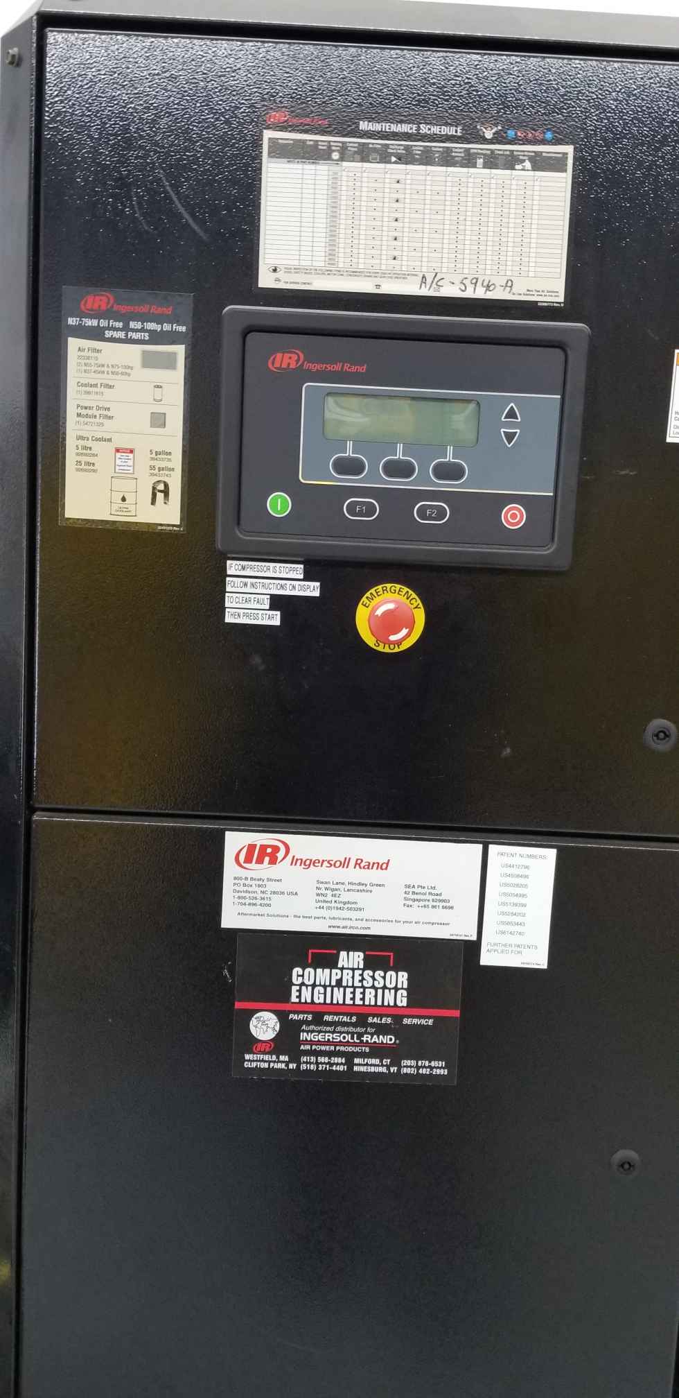 60HP Ingersoll Rand Air Compressor