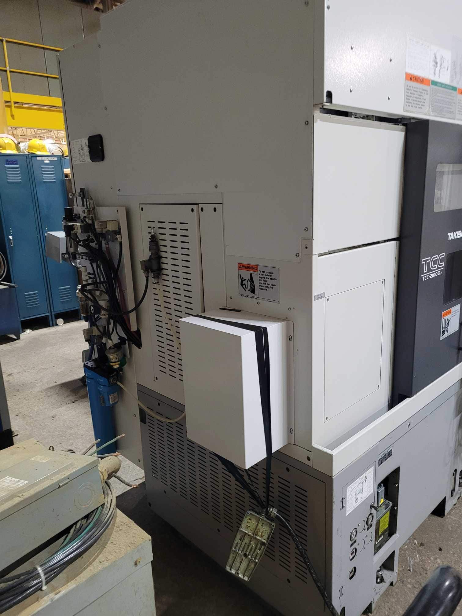 Takisawa TCC-2100G L2 CNC Lathe, 2017. Chip Conveyor, Carousel Feeder, Fanuc Control - Image 8