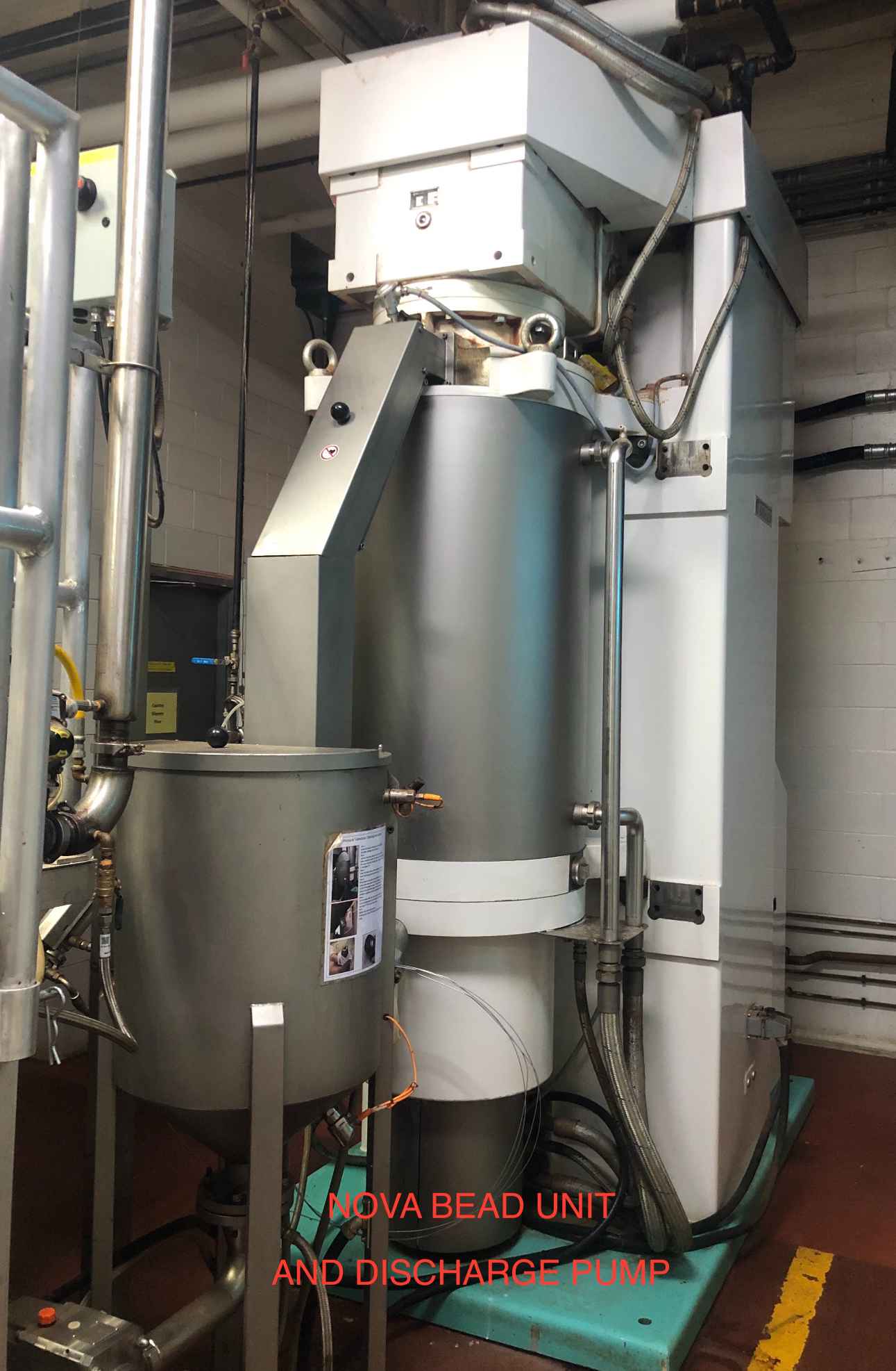 Buhler Bead Mill NOVA 4000 Complete System, 2016 - Includes Ball Mill, Tanks, Dosing System, Platforms - Image 8