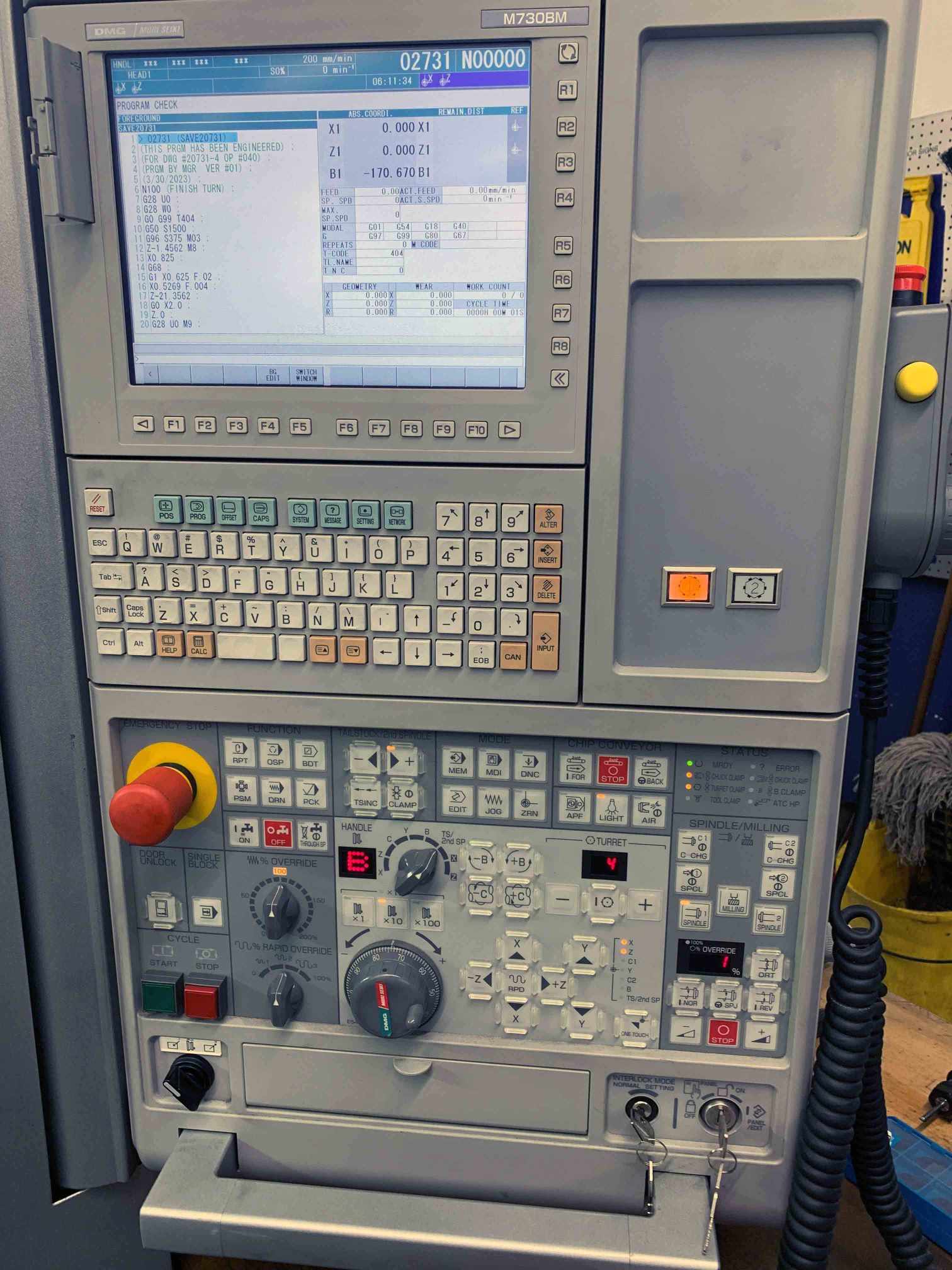 DMG Mori Seiki NZX-S2500 CNC Lathe