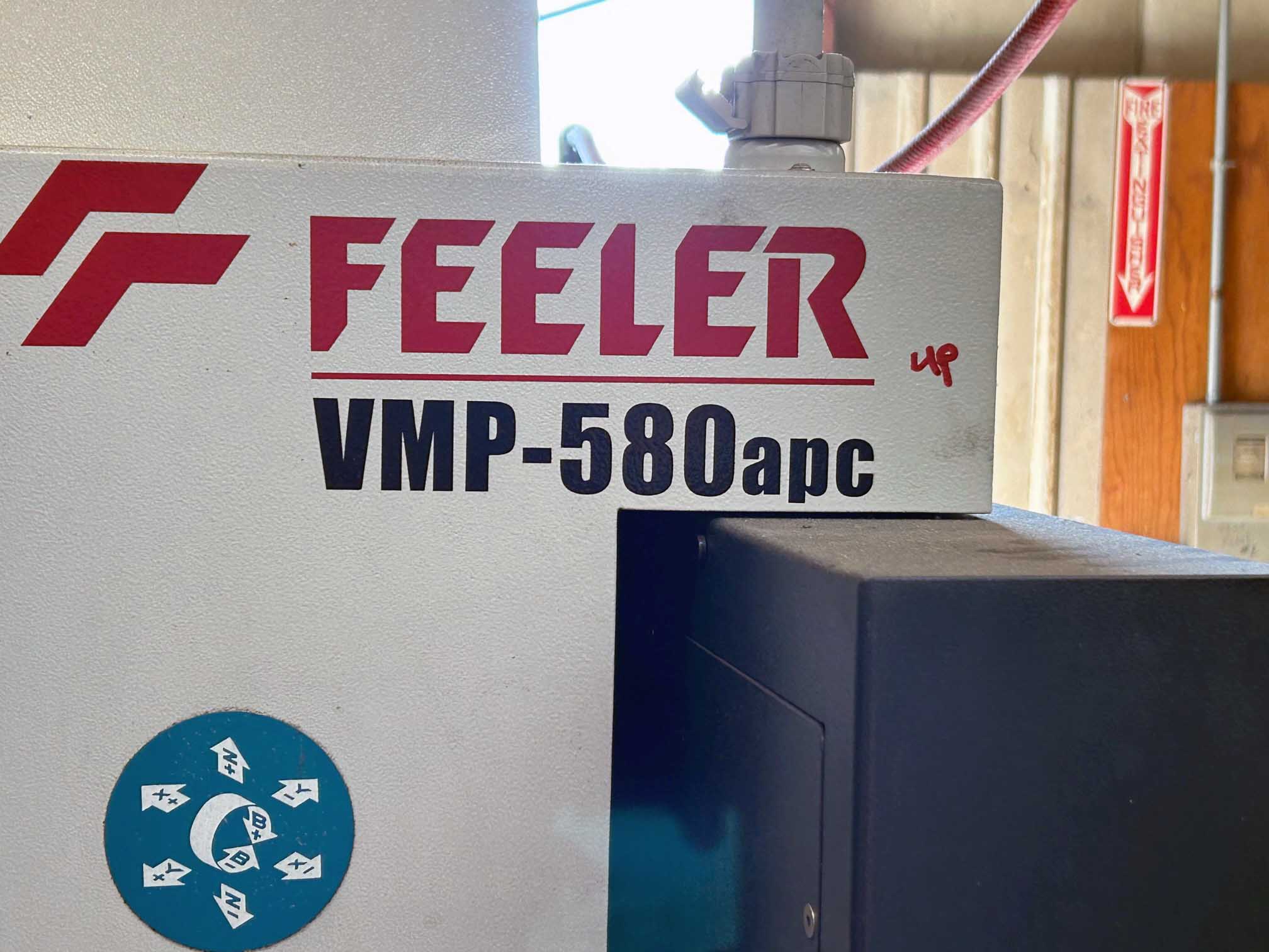 Feeler VMP-580 APC VMC, 2012 - Fanuc, Coolant Through Spindle, Rigid Tap, Cat 40, 2-Pallet Changer - Image 4