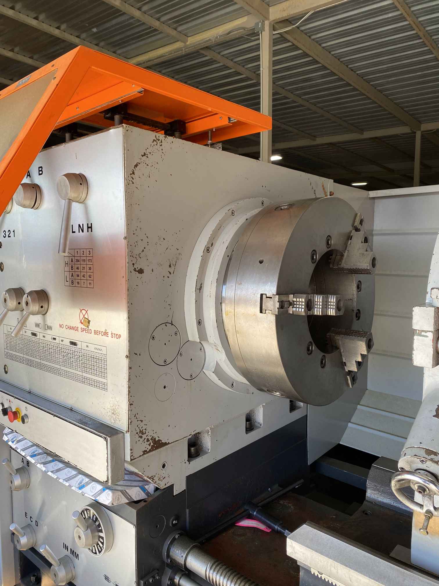 Ganesh GT – 4460 HL Heavy Duty Engine Lathe, 2018 - 12" Bore, Tailstock, Chucks/Stead Rest Included - Image 2