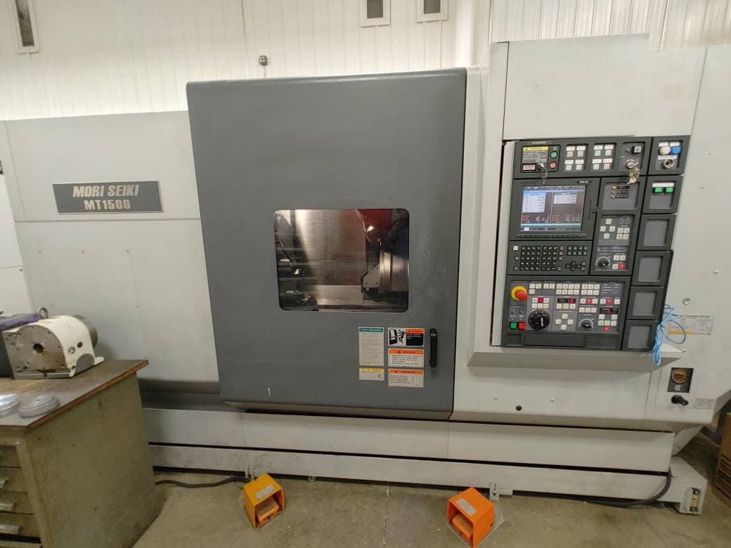 Mori Seiki MT1500SZ CNC Turn Mill Lathe, 2003 - TSC, Capto C5 Tooling, 12K Milling, Part Catcher, Conveyor - Image 2