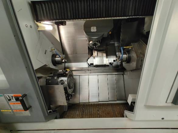 Mori Seiki MT1500SZ CNC Turn Mill Lathe, 2003 - TSC, Capto C5 Tooling, 12K Milling, Part Catcher, Conveyor - Image 4