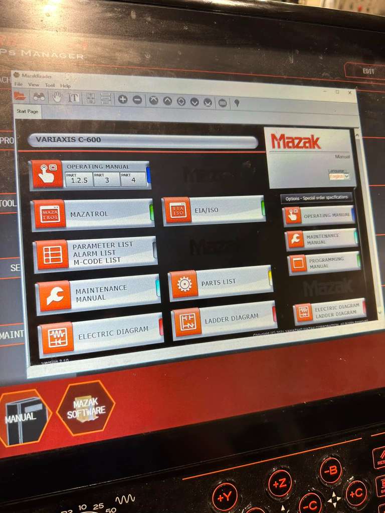 Mazak, Variaxis C-600, 5 Axis VMC, 2021 - Dual Pallet, 792 Spindle Cut Hours, Inspection Ready - Image 10