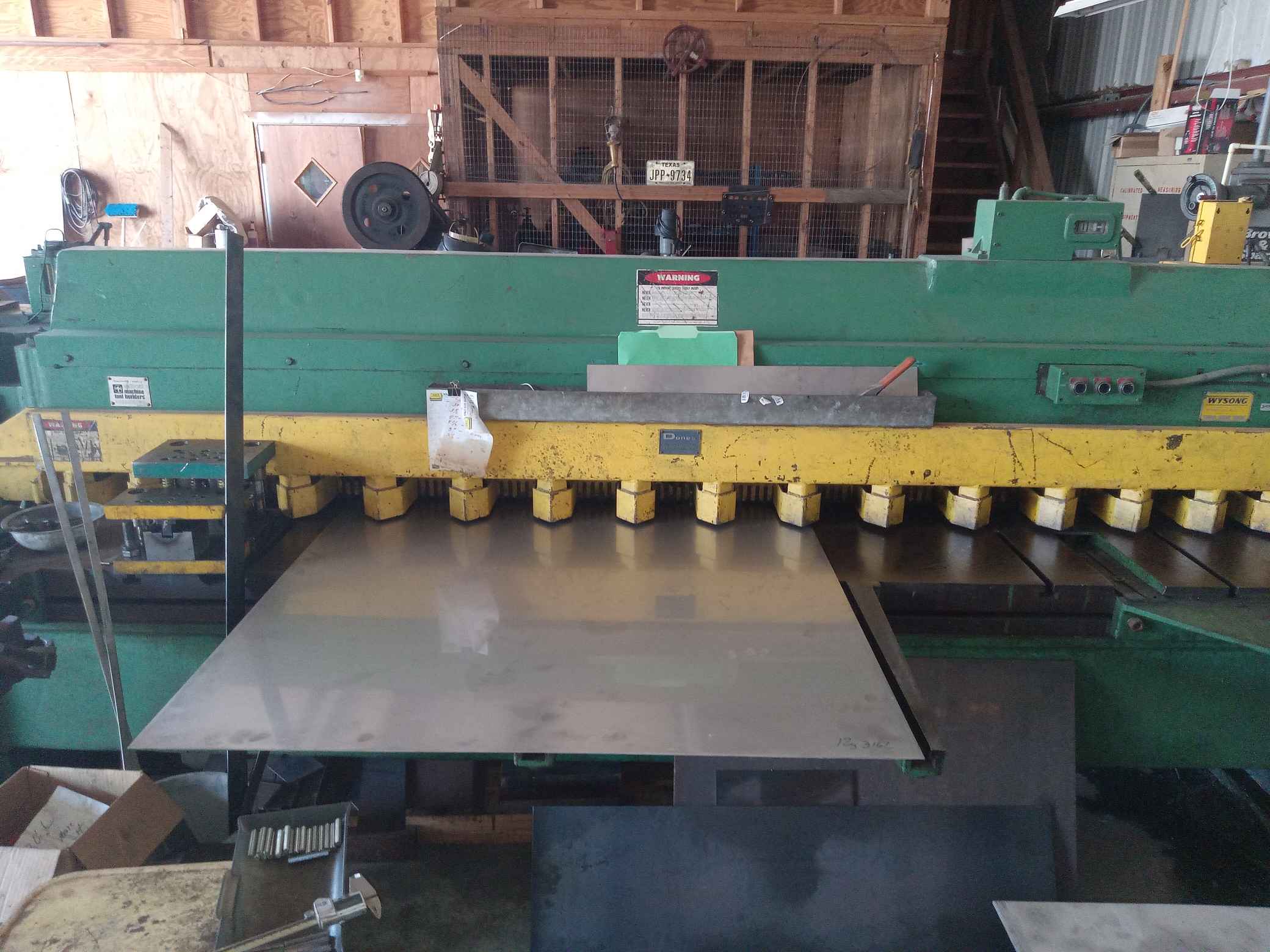 Wysong 10' x 1/4" Model 1025 Mechanical Power Squaring Shear
