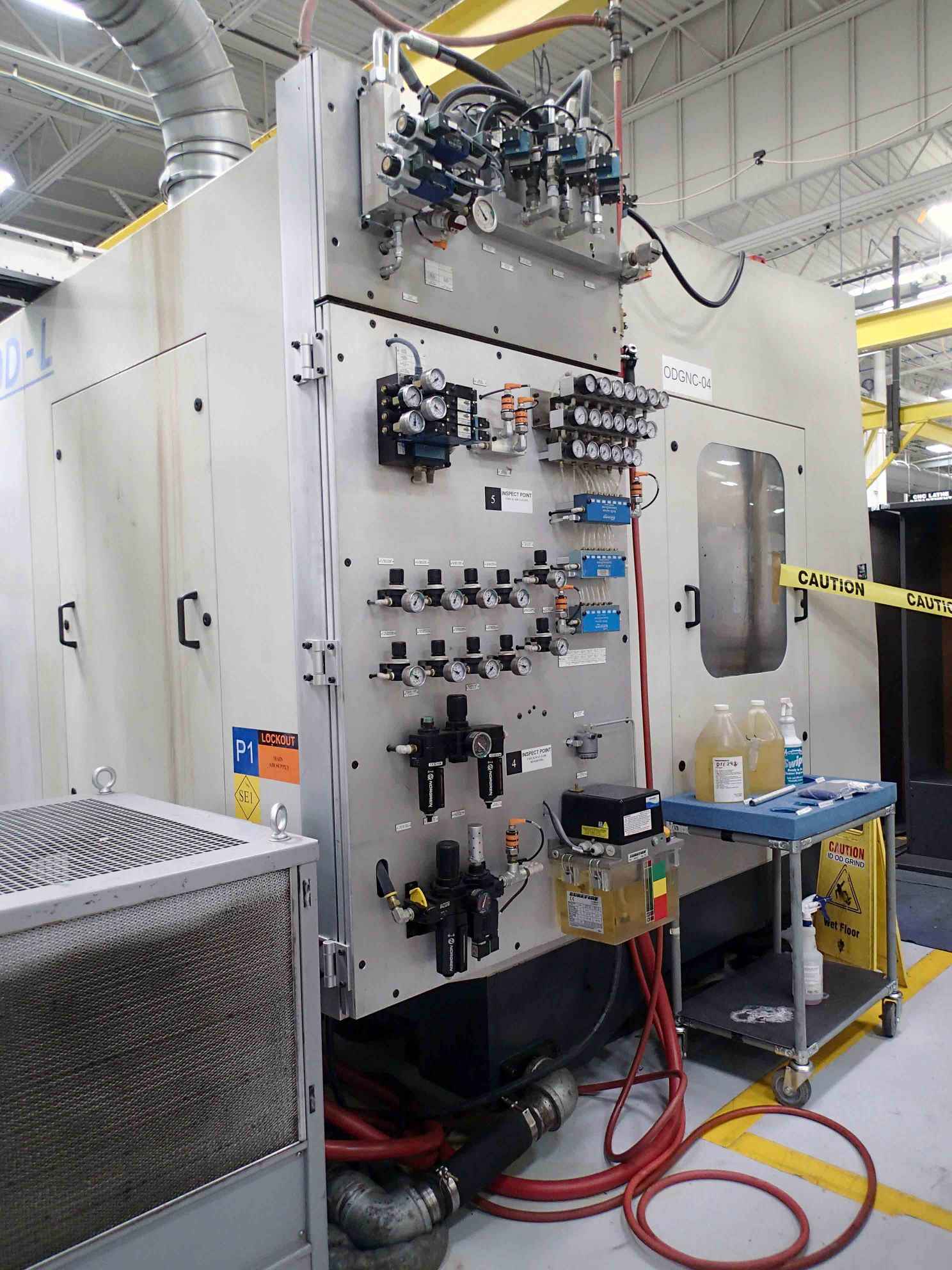 Usach 200 OD-L Dual Wheel CNC Grinder, 2014 - 42" Swing, 80" Centers, Probing, Fanuc, Fabric Filter, Chiller - Image 15