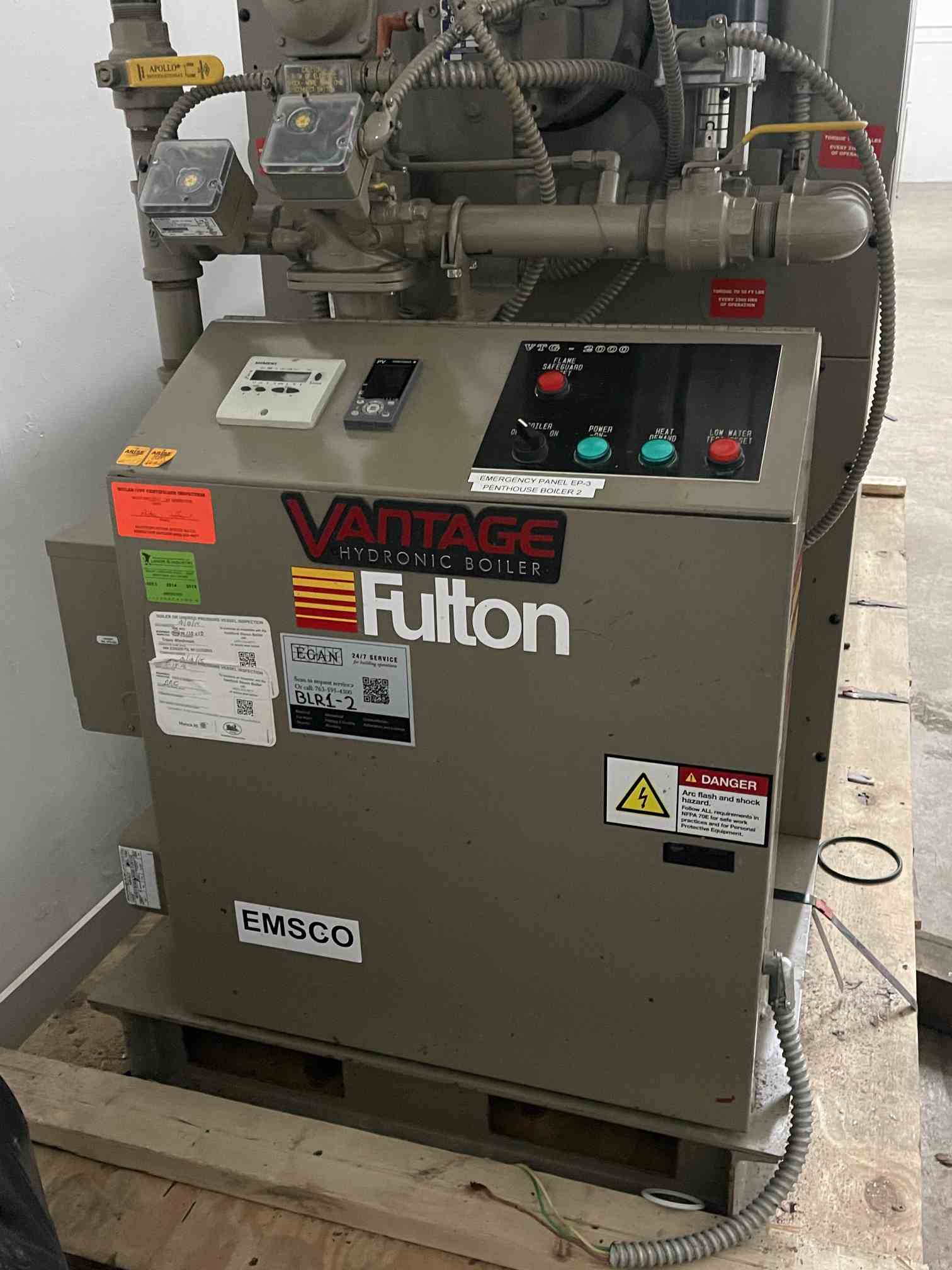 1.9MM BTUH Fulton VTG-2000 Natural Gas Water Boiler