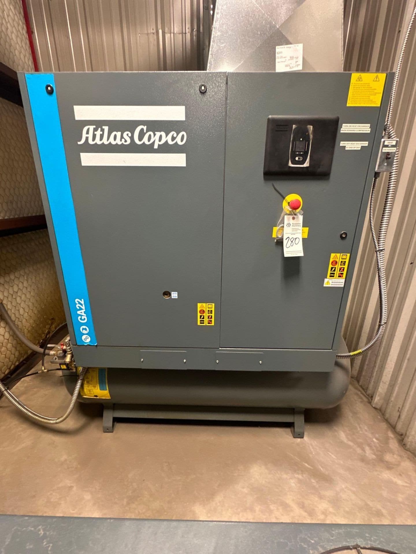 2019 ATLAS COPCO AIRPOWER GA22P AIR COMPRESSOR