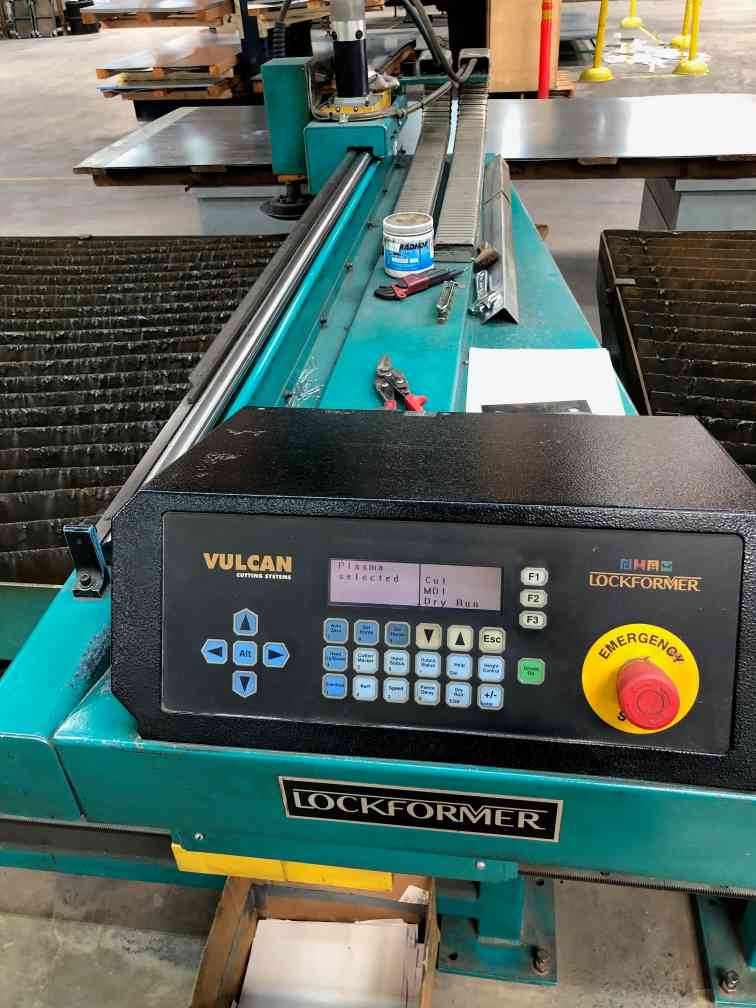 5' x 20' Lockformer Vulcan 2900 CNC Plasma Table