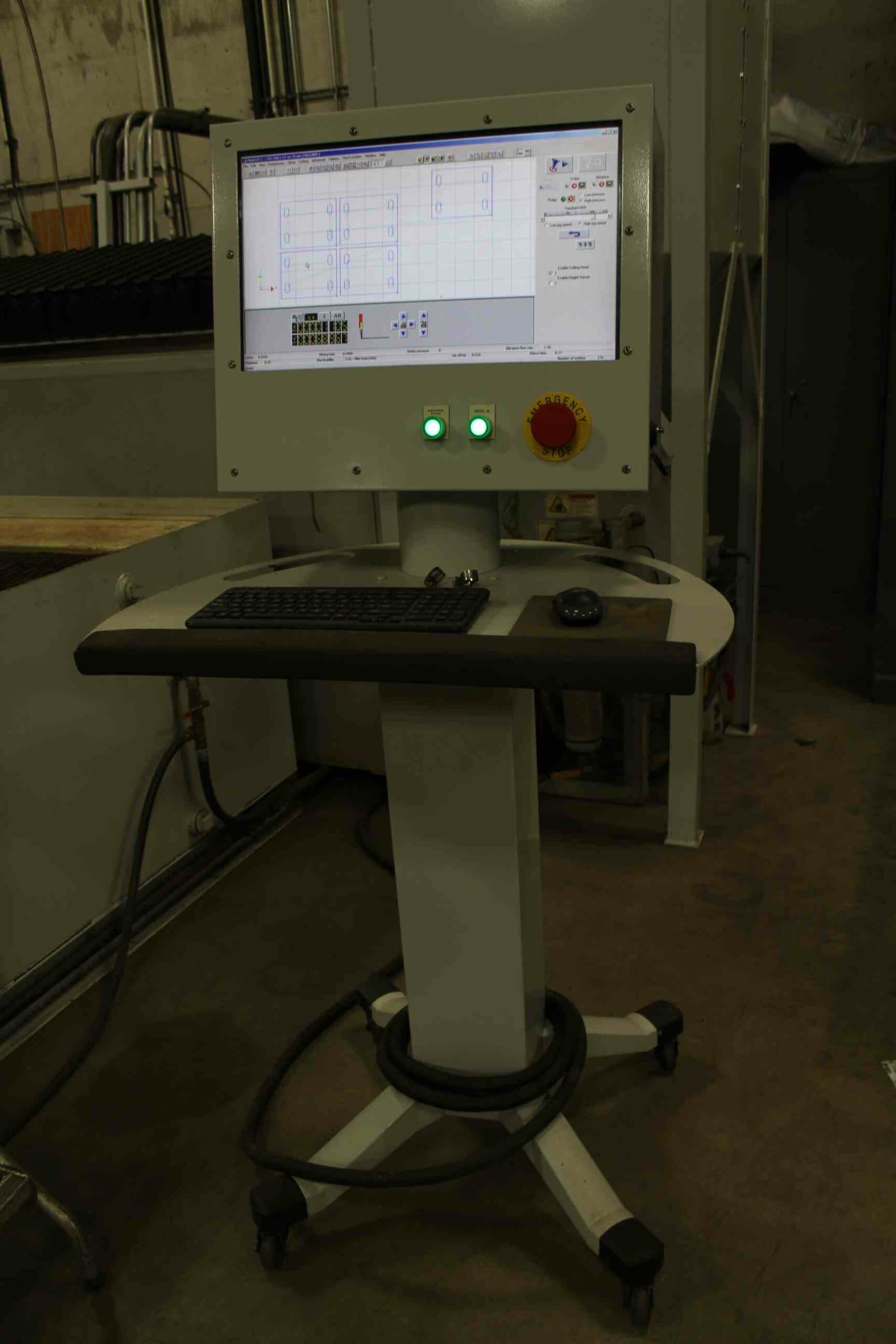 6' x 12' Flow IFB 6012 CNC Waterjet