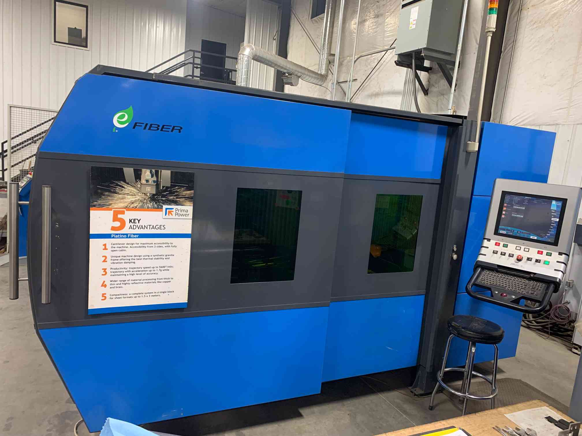 6000 Watt Prima Power Platino Fiber Laser