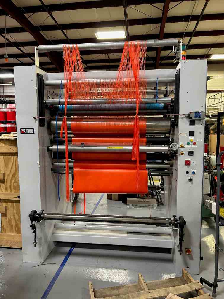 Rius TA-X-1200-DR Textile Slitting Machine