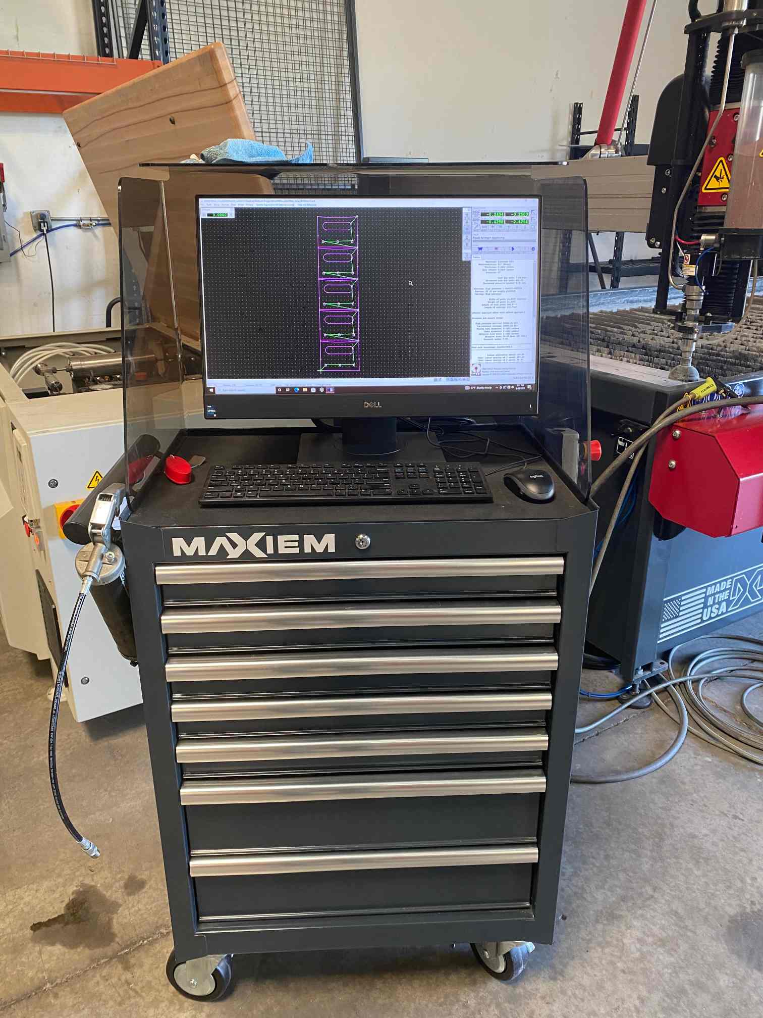 6' x 12' Omax 1530 Maxiem Waterjet 60,000 PSI